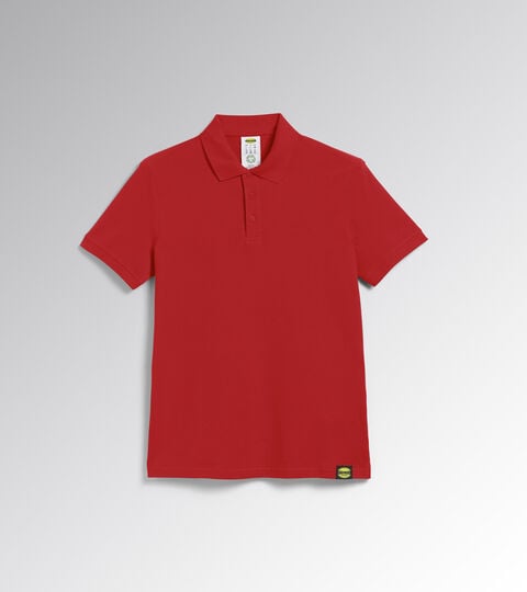 Short-sleeved work polo shirt POLO MC ATLAR ORGANIC TRUE RED - Utility