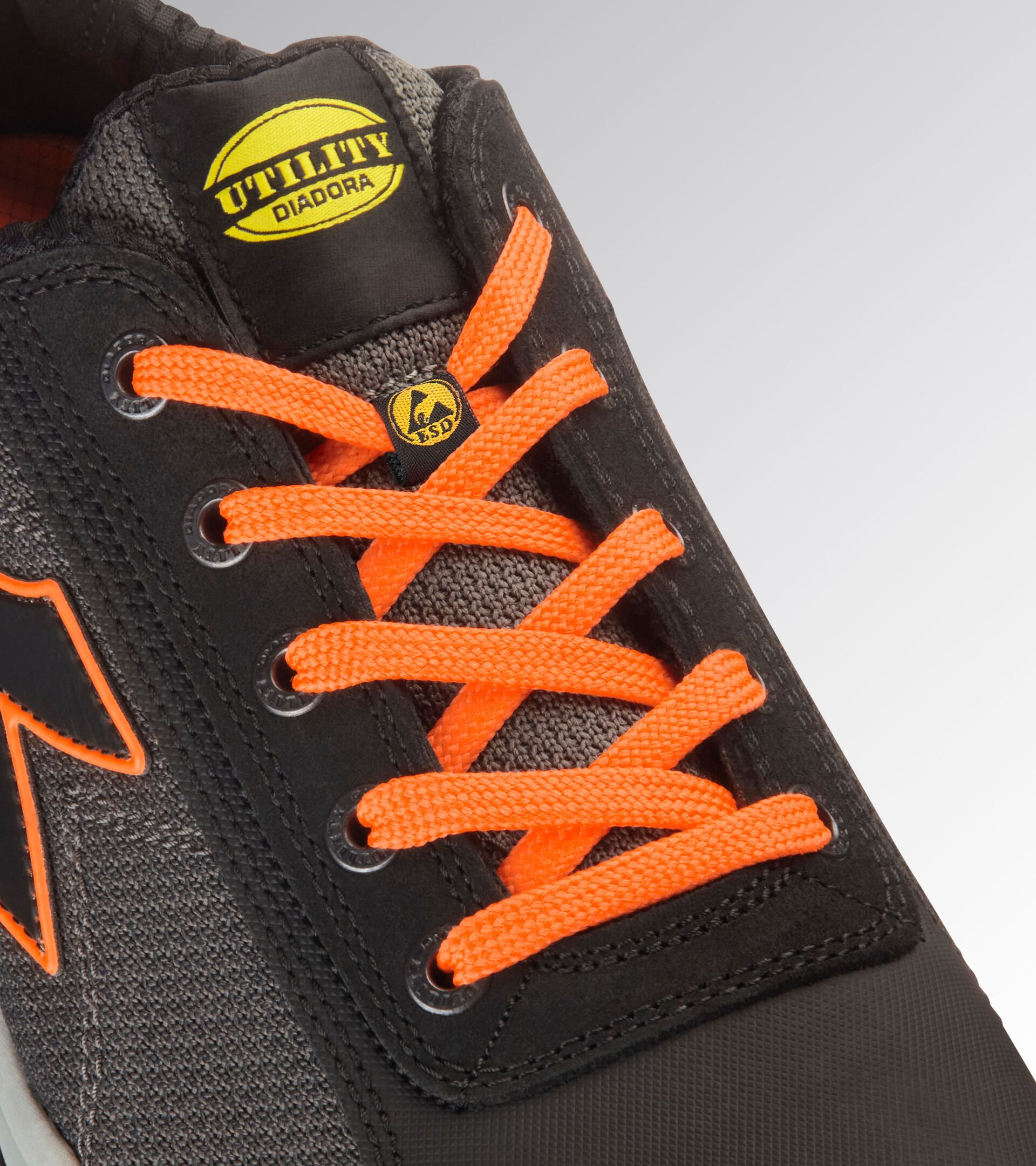 Low safety shoe GLOVE NET LOW PRO S1PL FO SR HRO ESD ASPHALT/ORANGE FLUO - Utility