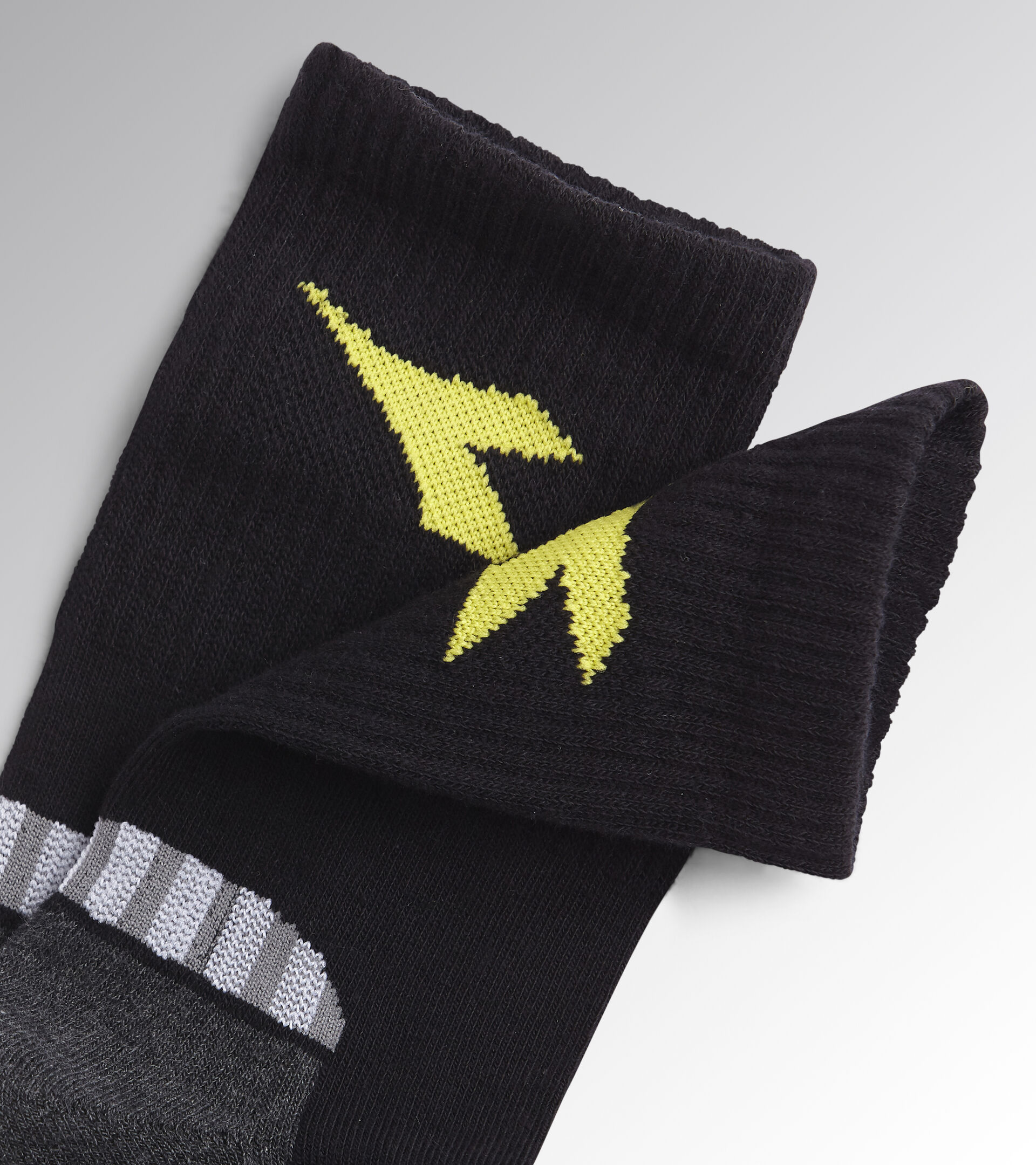 COTTON SUMMER SOCKS, BLACK/DARK GULL GREY, hi-res