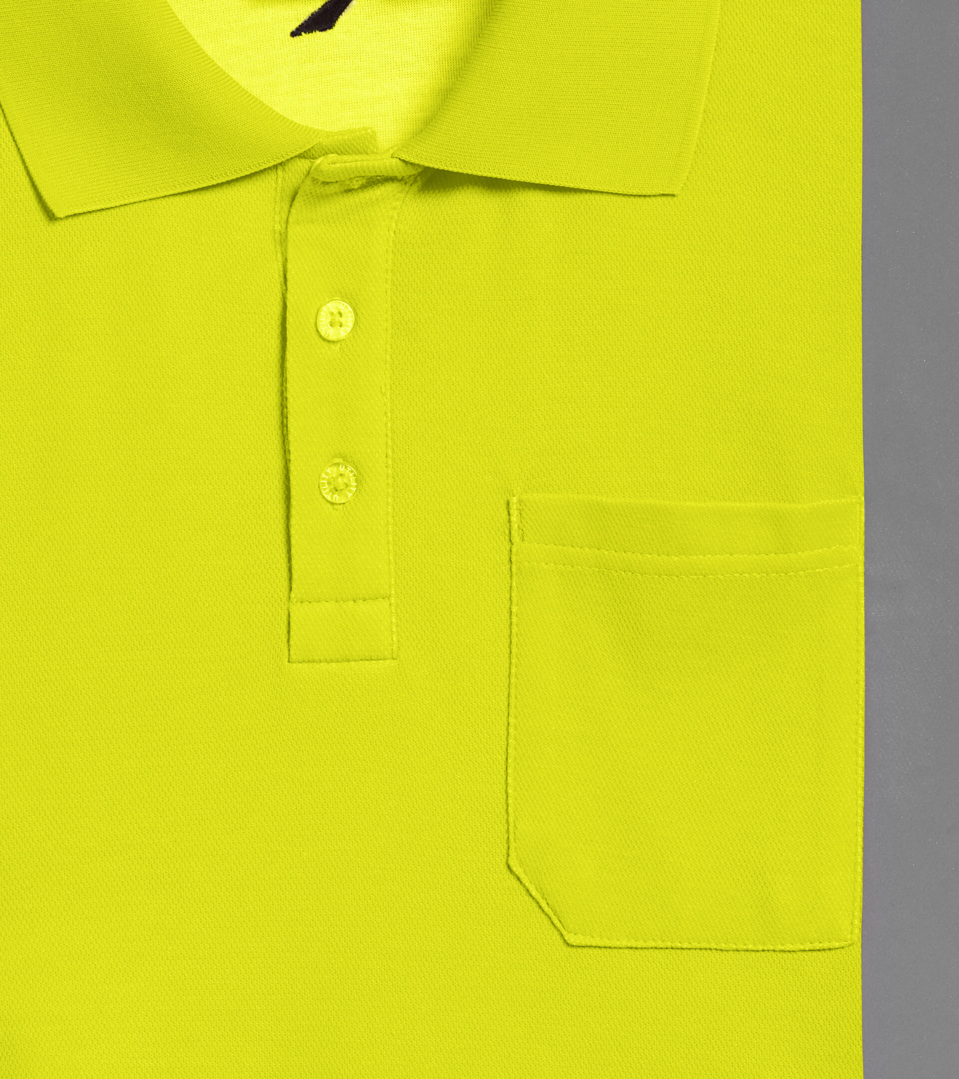 POLO MC HV ISO 20471, FLUORESCENT YELLOW ISO20471, hi-res