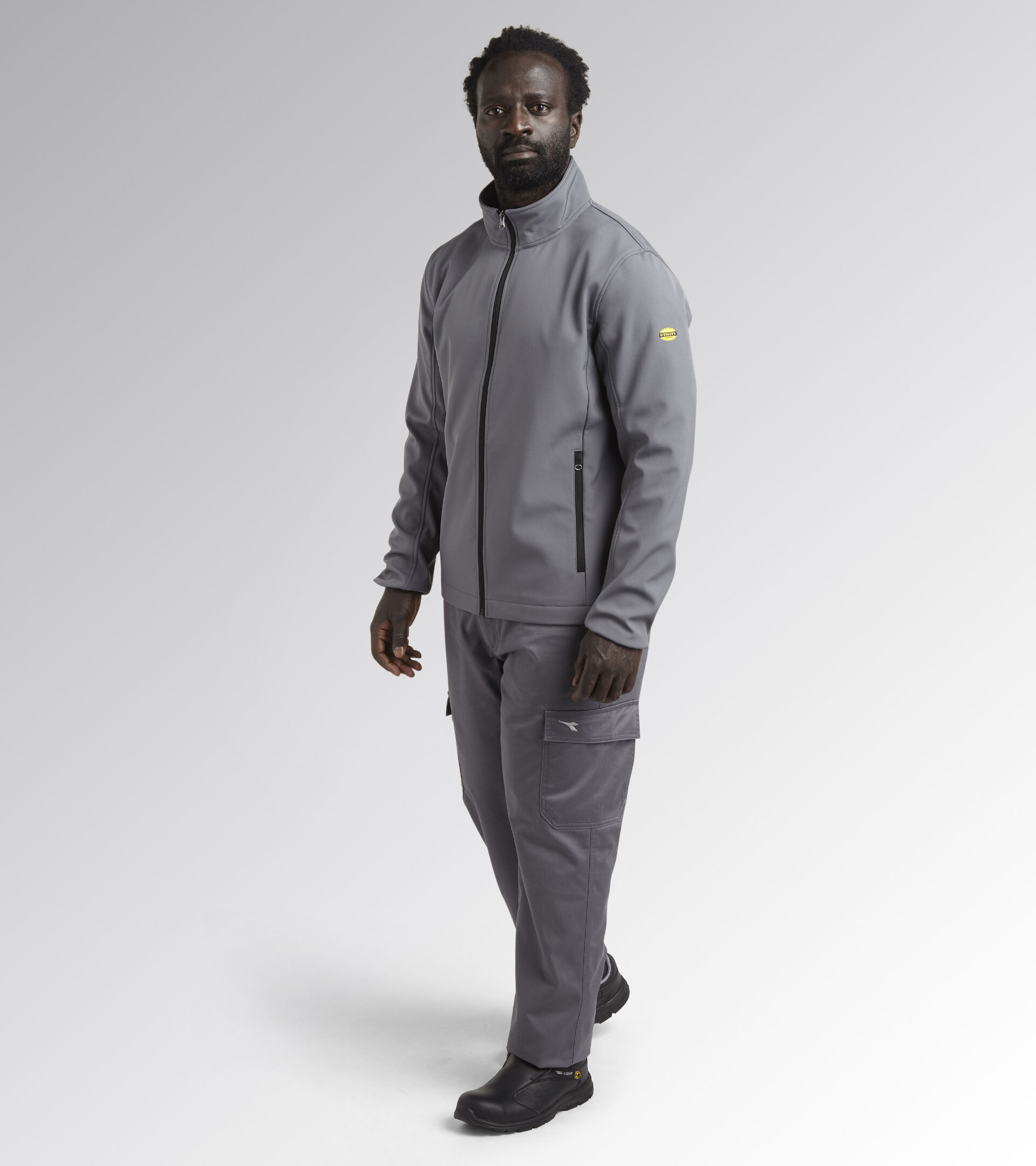 Work jacket SOFTSHELL LEVEL LITEWORK STEEL GRAY - Utility