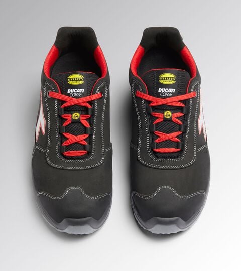 Low safety shoe - Diadora Utility x Ducati Corse SHARK ENGINE LOW S3S FO SR ESD BLACK/RED - Utility