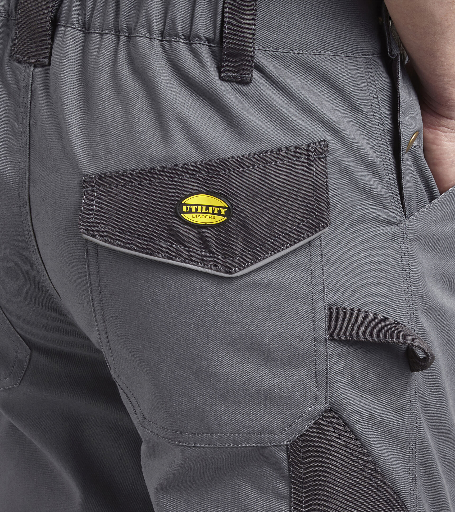 BIB OVERALL POLY, STEEL GRAY, hi-res