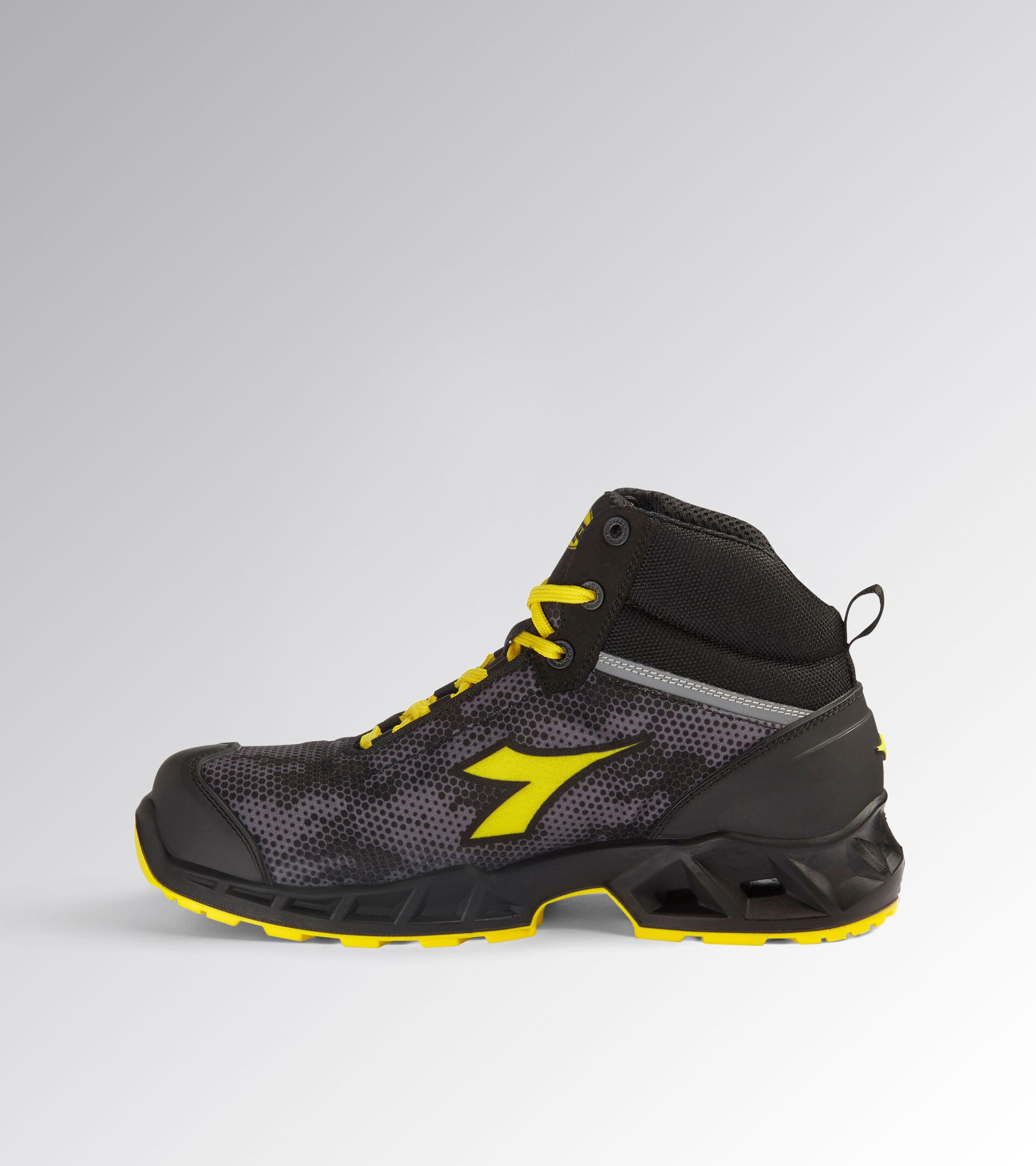 High safety shoe SHARK STABLE IMP MID S3S FO SR SC ESD BLACK/GRAY (C2541) - Utility