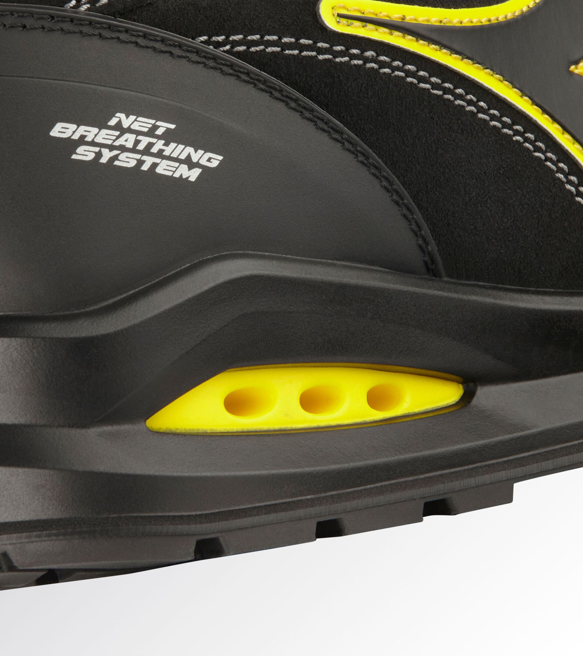 Low safety shoe RUN NET AIRBOX MASTER LOW S3S FO SR SC ESD BLACK/BLACK - Utility