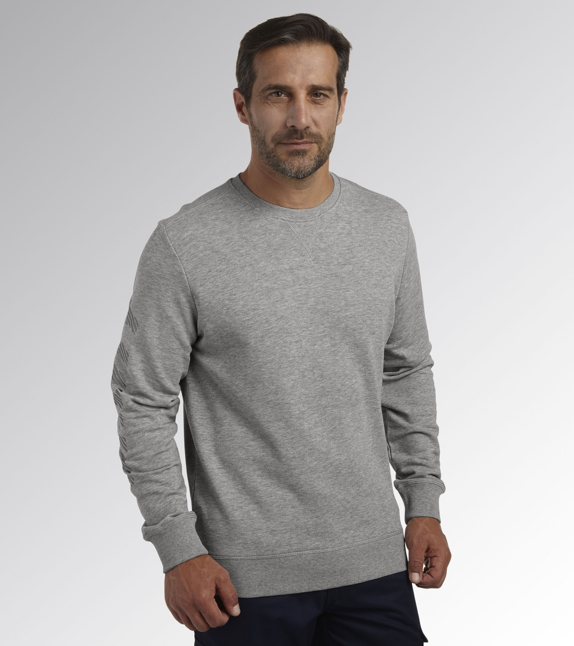 SWEATSHIRT FALCON, LIGHT MIDDLE GREY MELANGE, hi-res