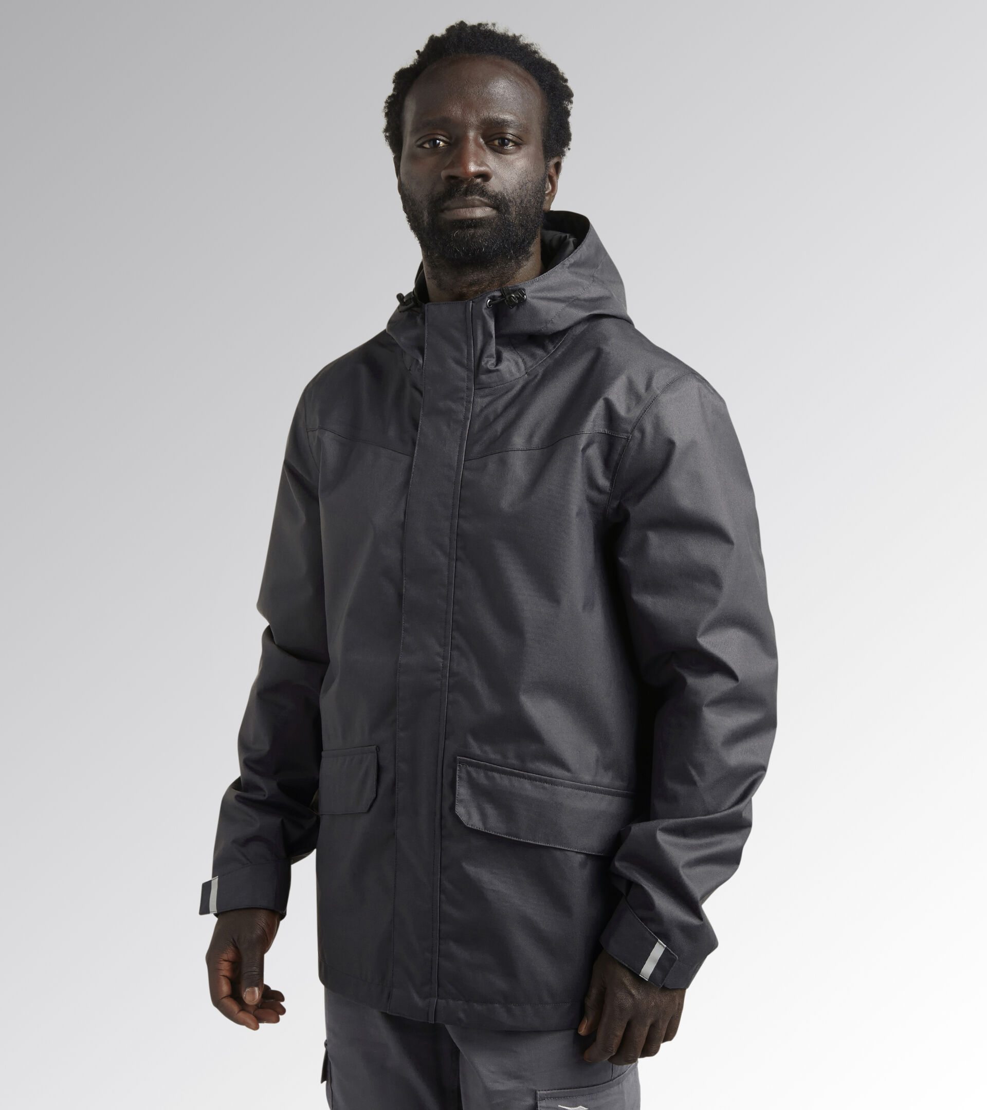RAIN JKT LITEWORK EN 343, BLACK COAL, hi-res