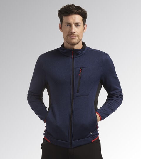 POLAR FLEECE TECHNO, BLUE ABYSS/BLACK Work fleece POLAR FLEECE TECHNO BLUE ABYSS/BLACK - Utility