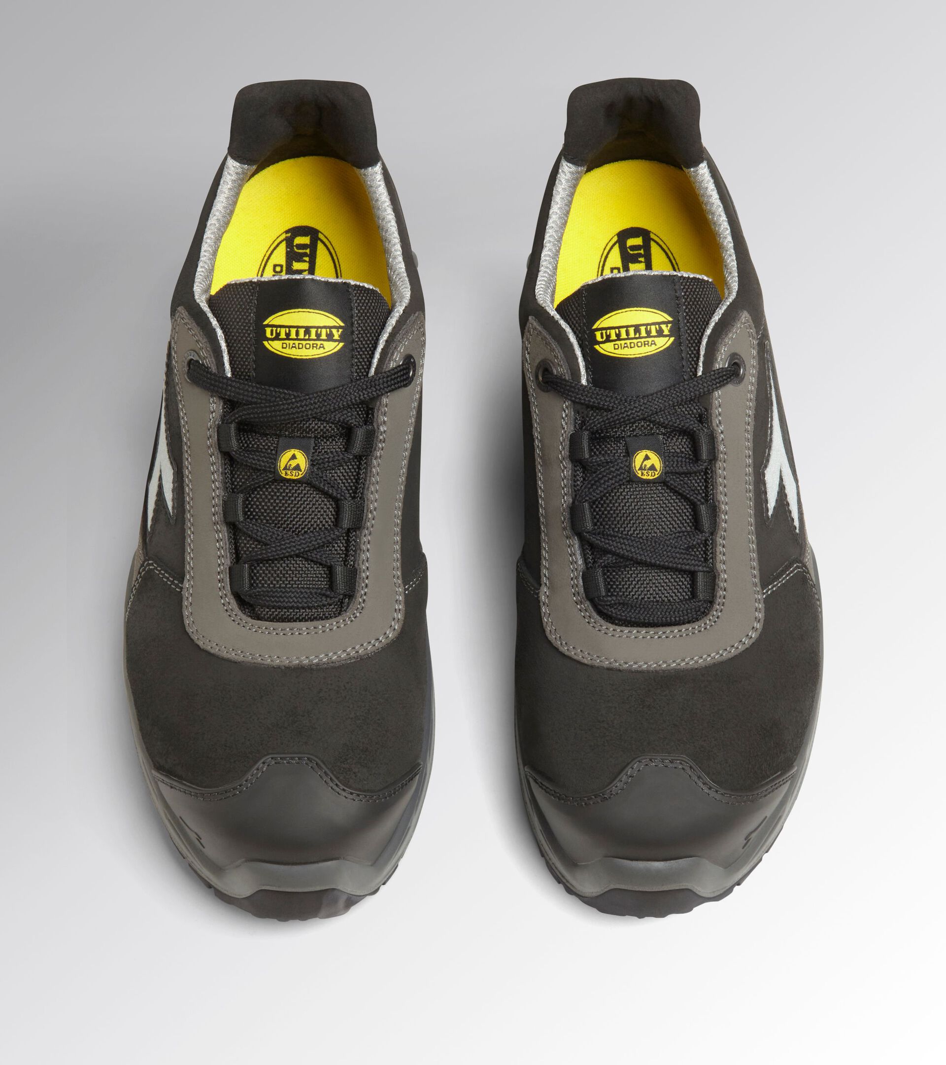 Low safety shoe SHARK STABLE IMPACT LEATHER LOW S3S FO SR SC ESD BLACK/SHADOW - Utility