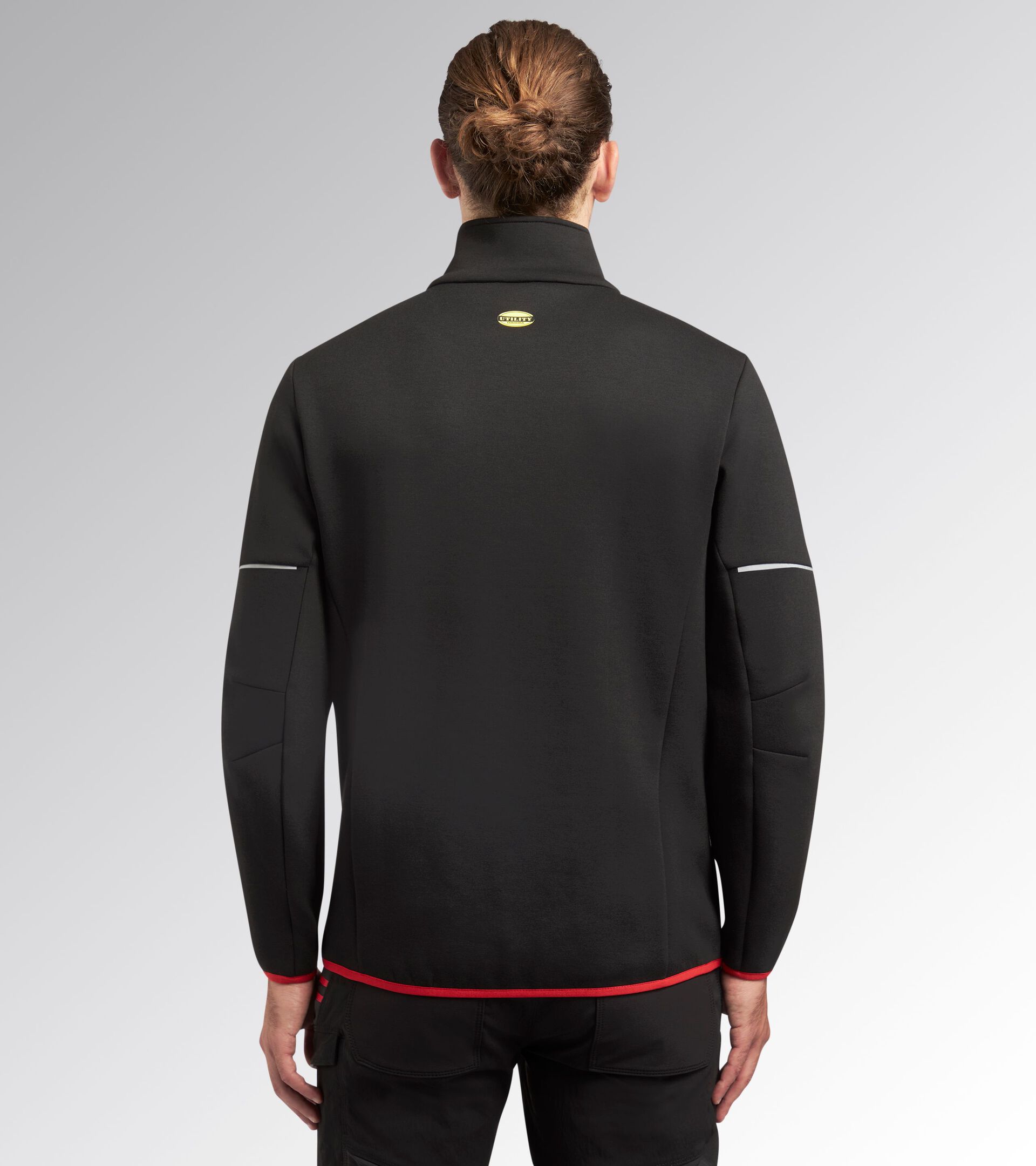 Work track jacket - Diadora Utility x Ducati Corse SWEATSHIRT MOTOR DUCATI BLACK - Utility