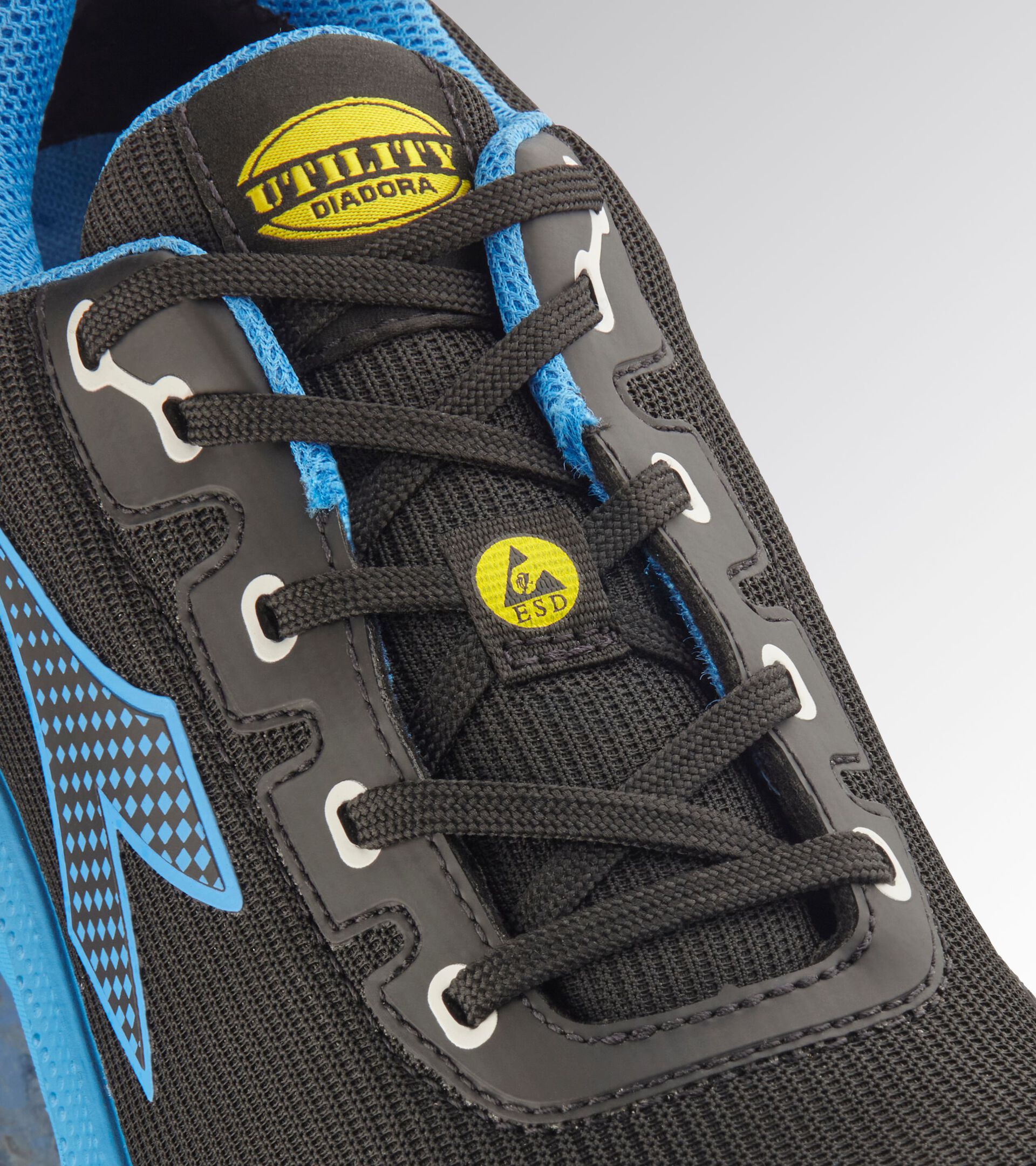 Low safety shoe VORTEX DA2 LOW S3S SC SR HRO ESD BLACK/IMPERIAL BLUE - Utility