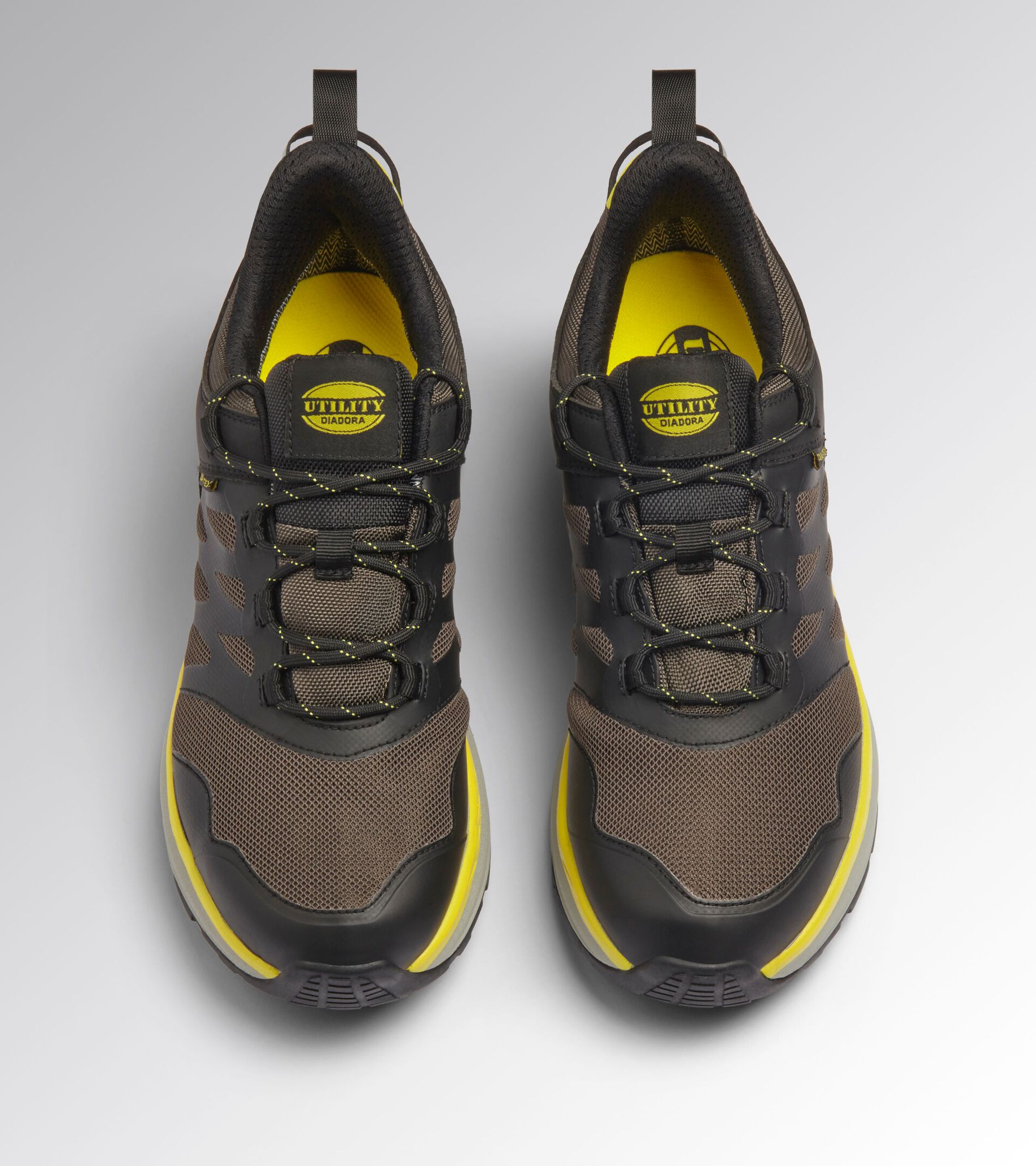 Water-repellent low-top safety shoes FREEDOM LOW O6 BROWN GRAY/YELLOW UTILITY - Utility