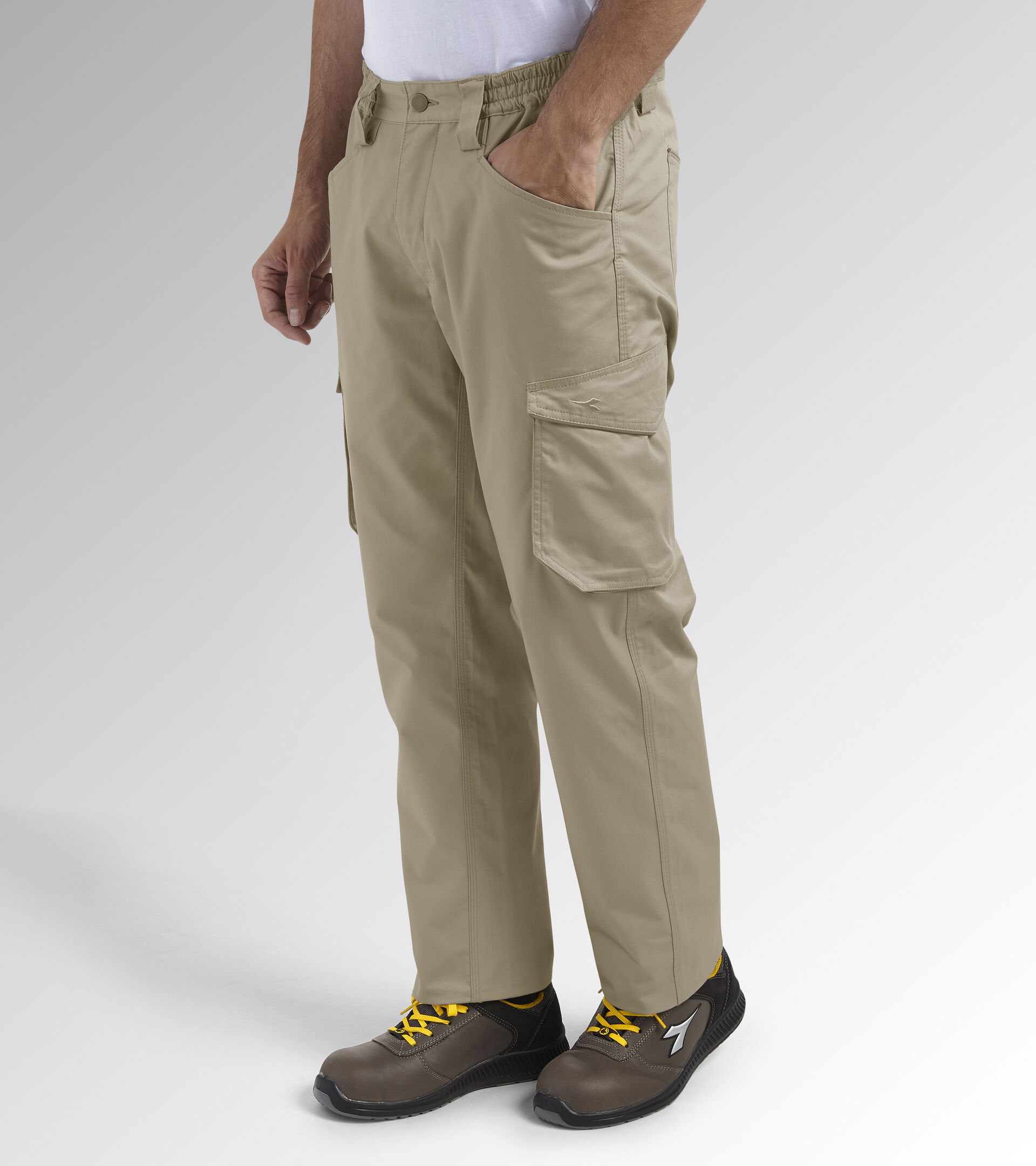 PANT STAFF LIGHT CARGO COTTON, GREY HEMP, hi-res