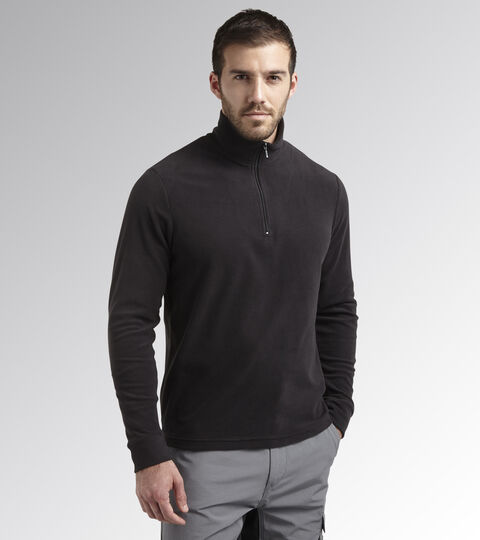 MICROFLEECE GRIPEN, SCHWARZ Arbeits-Fleece-Sweater MICROFLEECE GRIPEN SCHWARZ - Utility