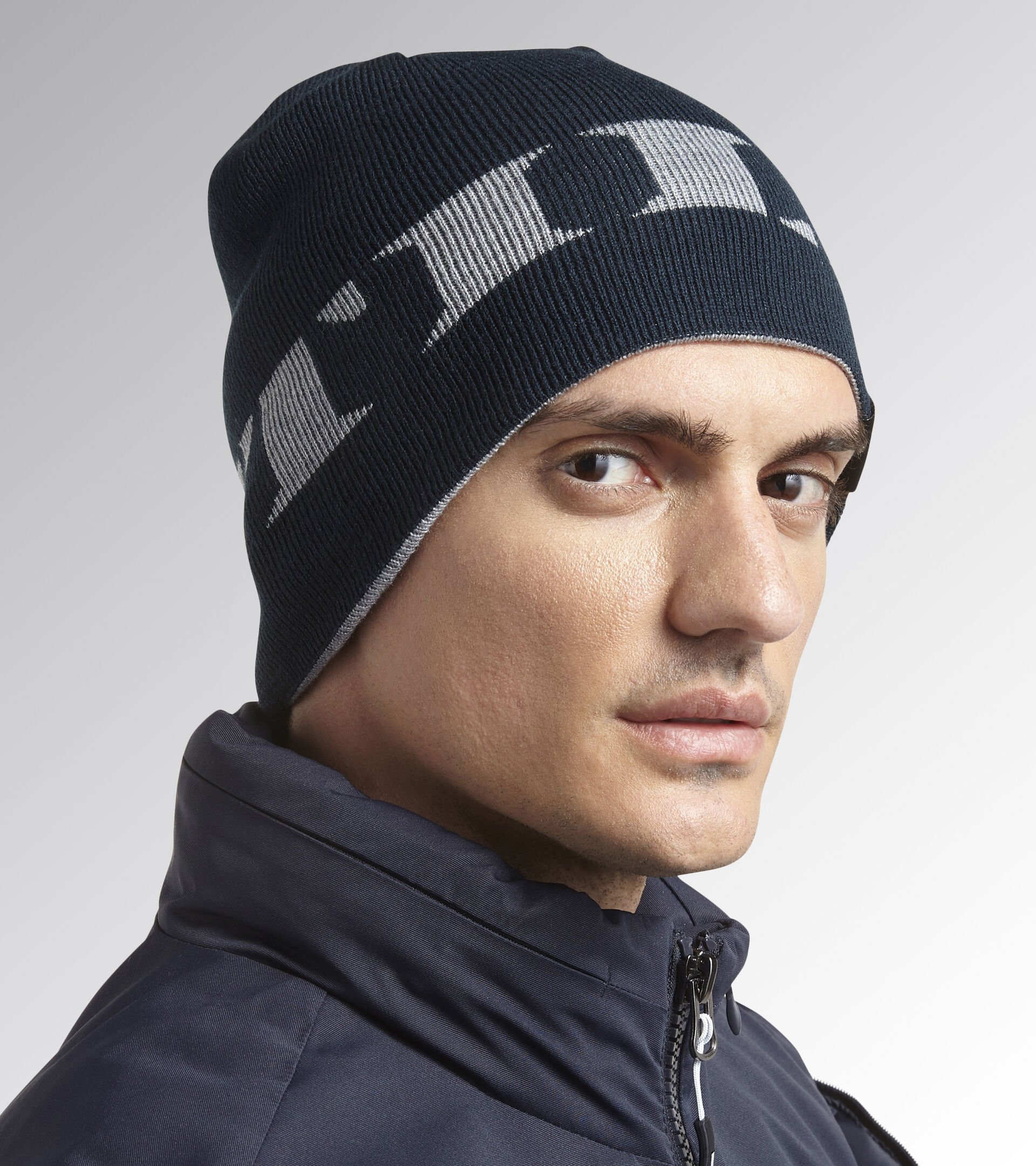 Mütze, doppelseitig WOOL CAP GRAPHIC SCHWARZ SCHWERTLILIE - Utility