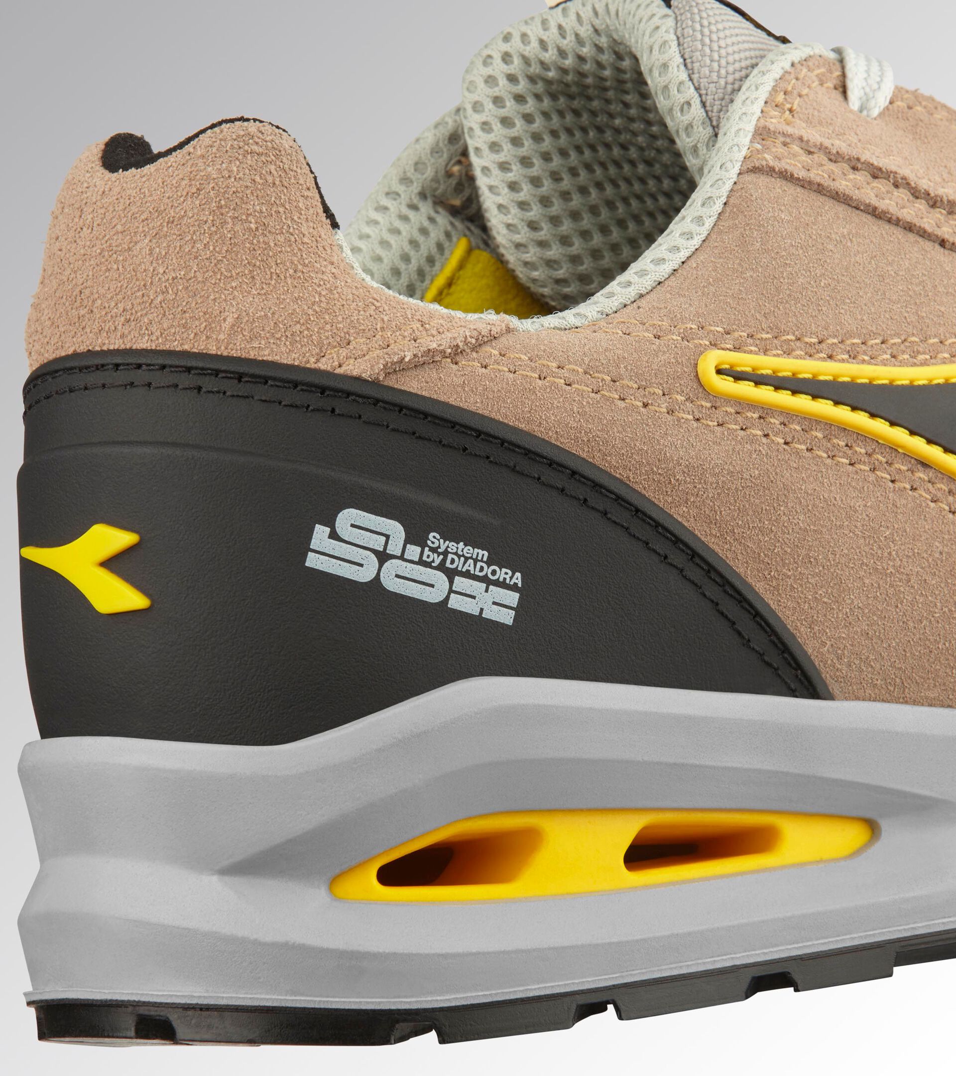 Low-top S3S safety shoes RUN A.BOX LOW S3S FO SR ESD MOON ROCK GRAY/MOON ROCK GRAY - Utility