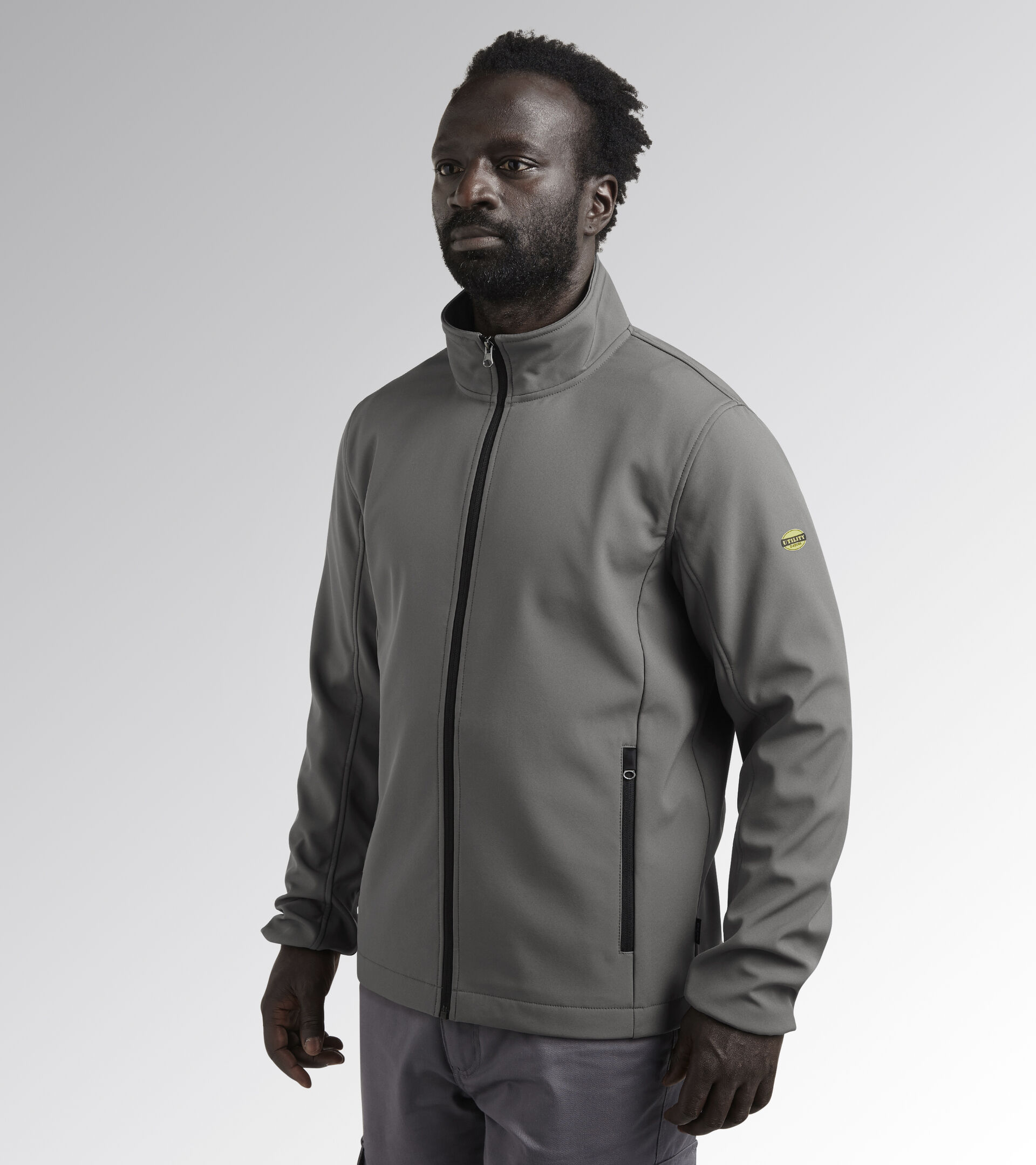 Work jacket SOFTSHELL LEVEL LITEWORK STEEL GRAY - Utility