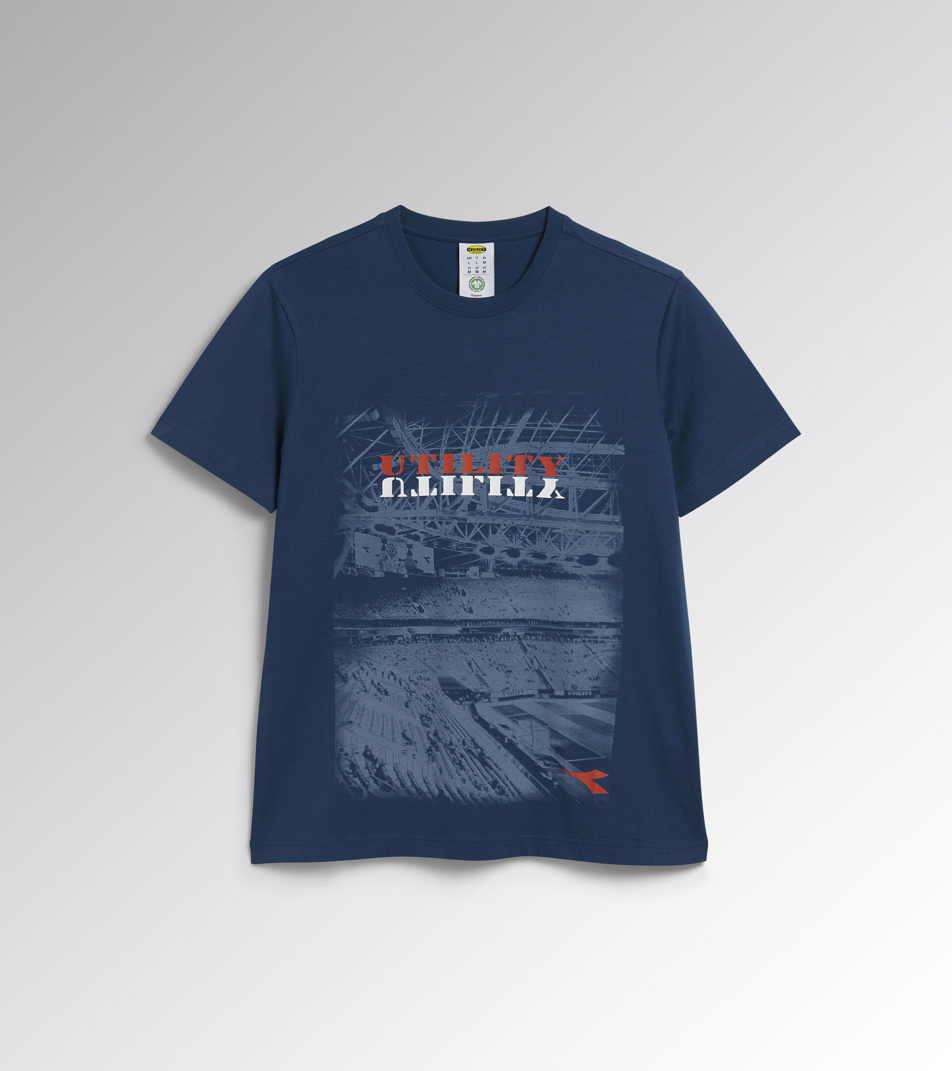 T-shirt da lavoro T-SHIRT GRAPHIC ORGANIC BLU MARINAIO - Utility