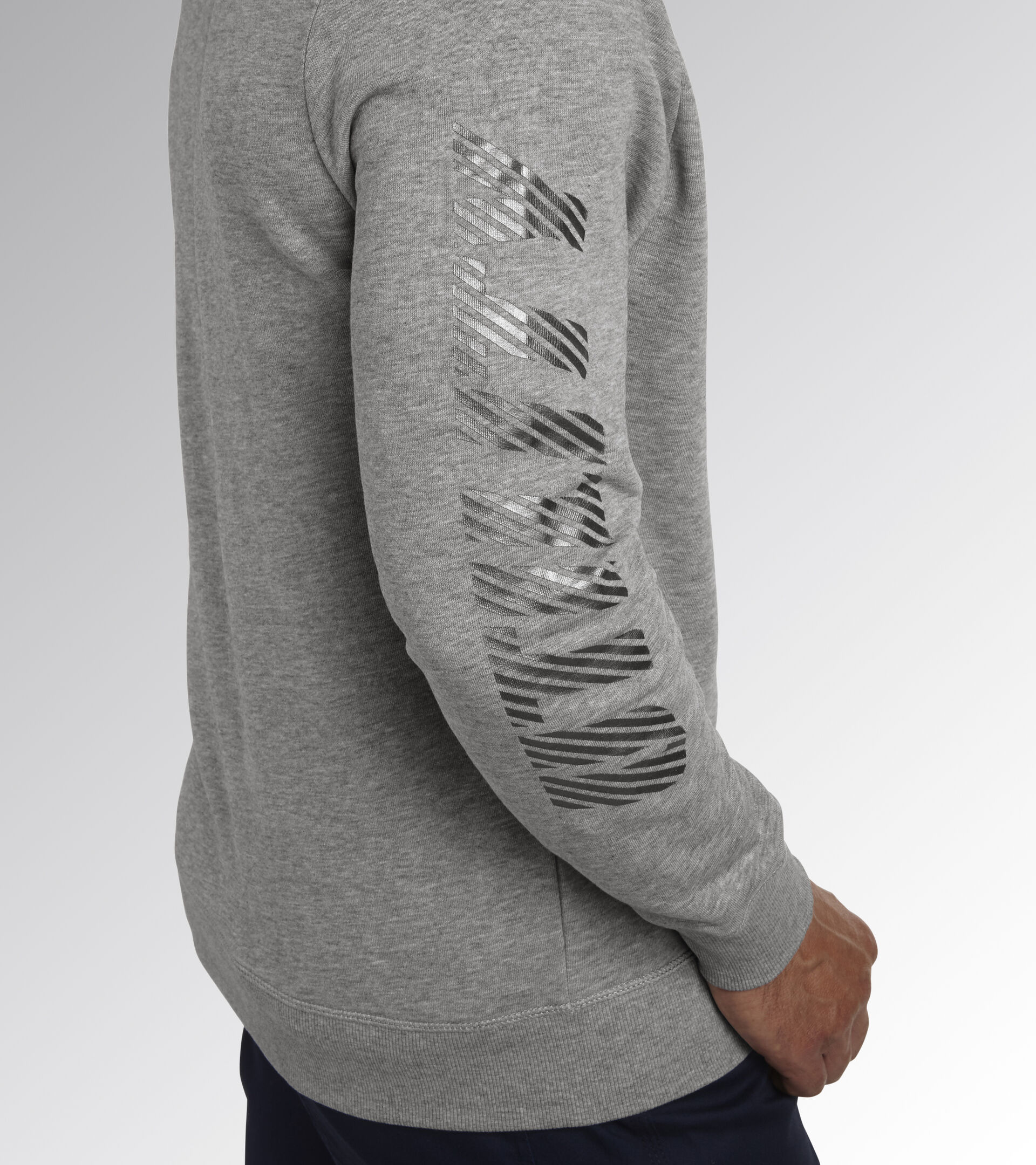 SWEATSHIRT FALCON, LIGHT MIDDLE GREY MELANGE, hi-res