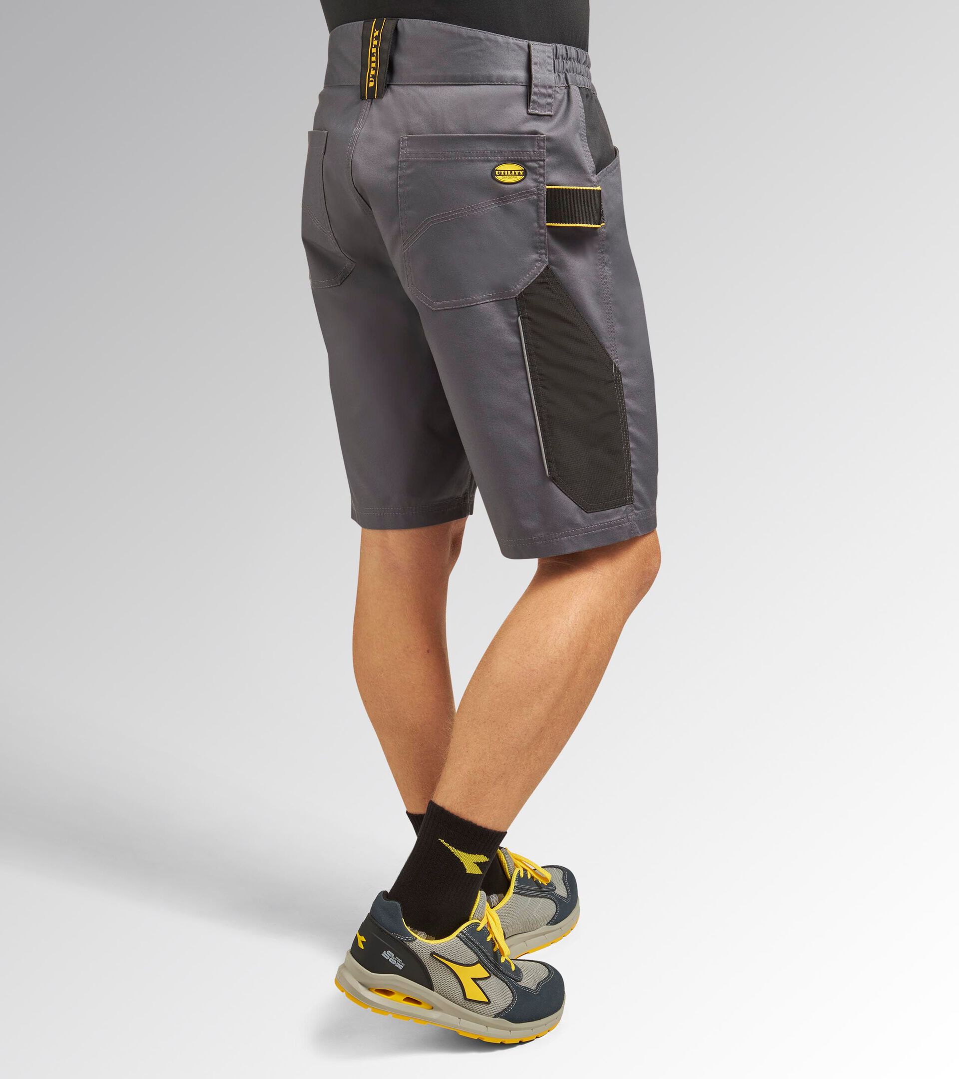 Bermuda en polycoton stretch BERMUDA POLY 2.0 GRIS ACIER - Utility