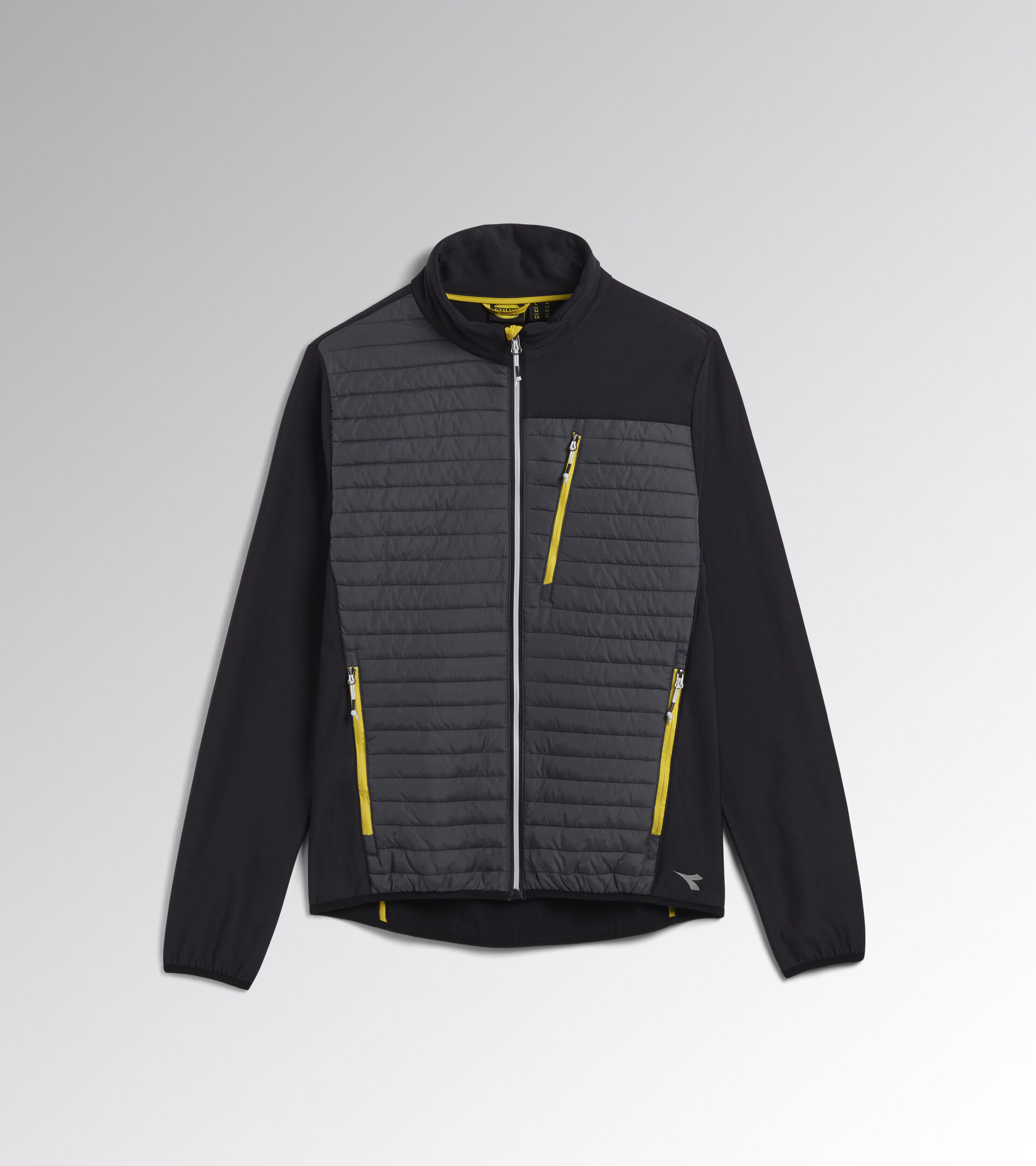 Veste de travail HYBRID SWEAT-JACKET COLOR BLOCK NR/VERT FORET NUIT/JAUNE TERAX - Utility