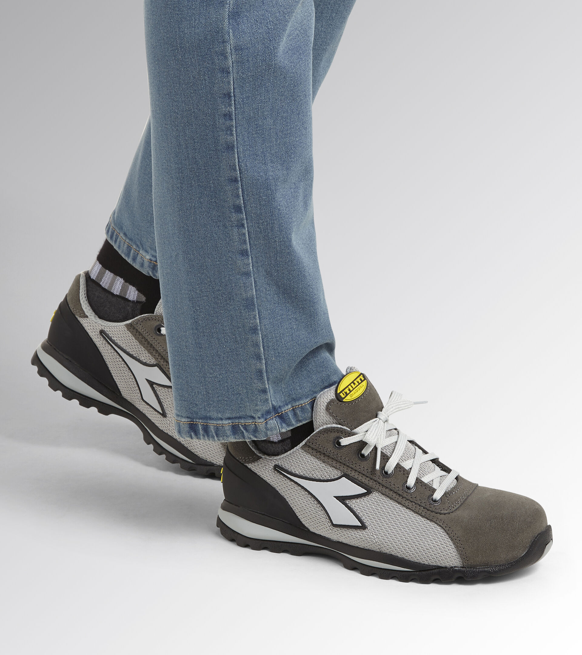 GLOVE TEXT LOW S1P HRO SRA, GRIGIO OMBRA/GRIGIO ALLUMINIO, hi-res