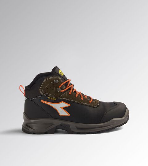 Water-repellent mid-cut S3S safety shoes SPORT DIATEX MID S7S BLACK/GREEN RAGE - Utility