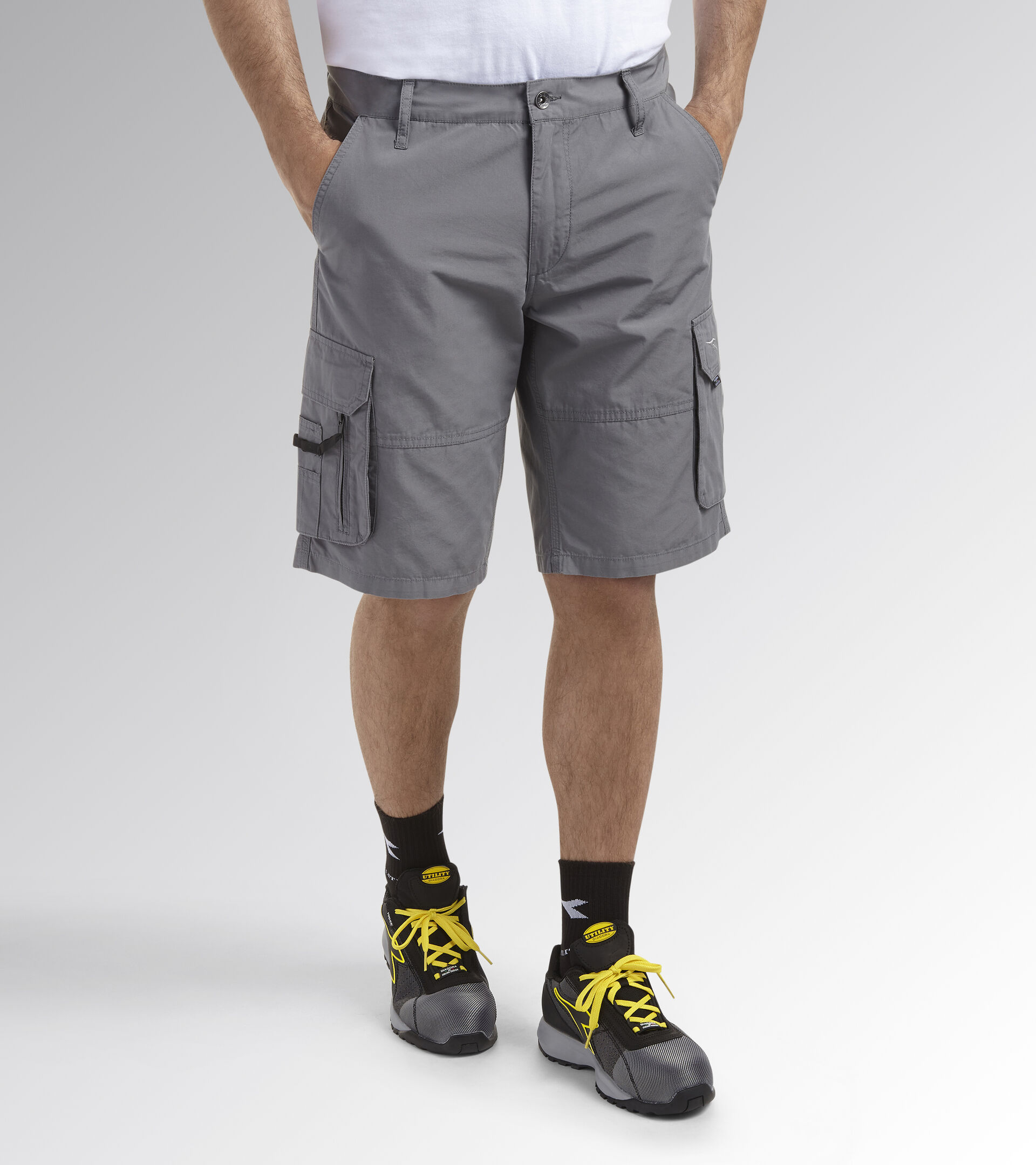 Arbeits-Bermuda-Shorts BERMUDA WONDER GRAUER PENOMBRA - Utility