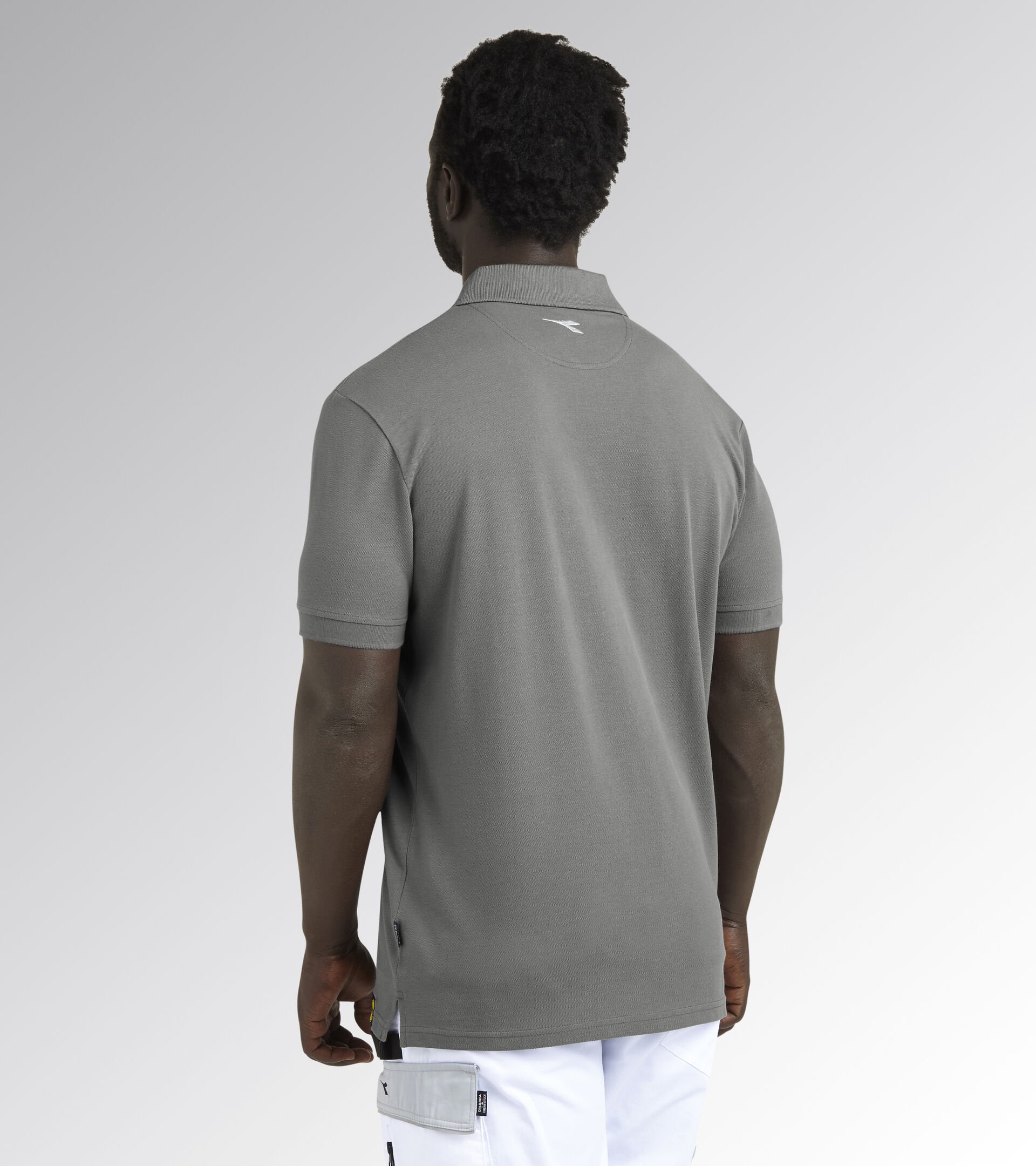 Short-sleeved work polo shirt POLO MC ATLAR ORGANIC STEEL GRAY - Utility