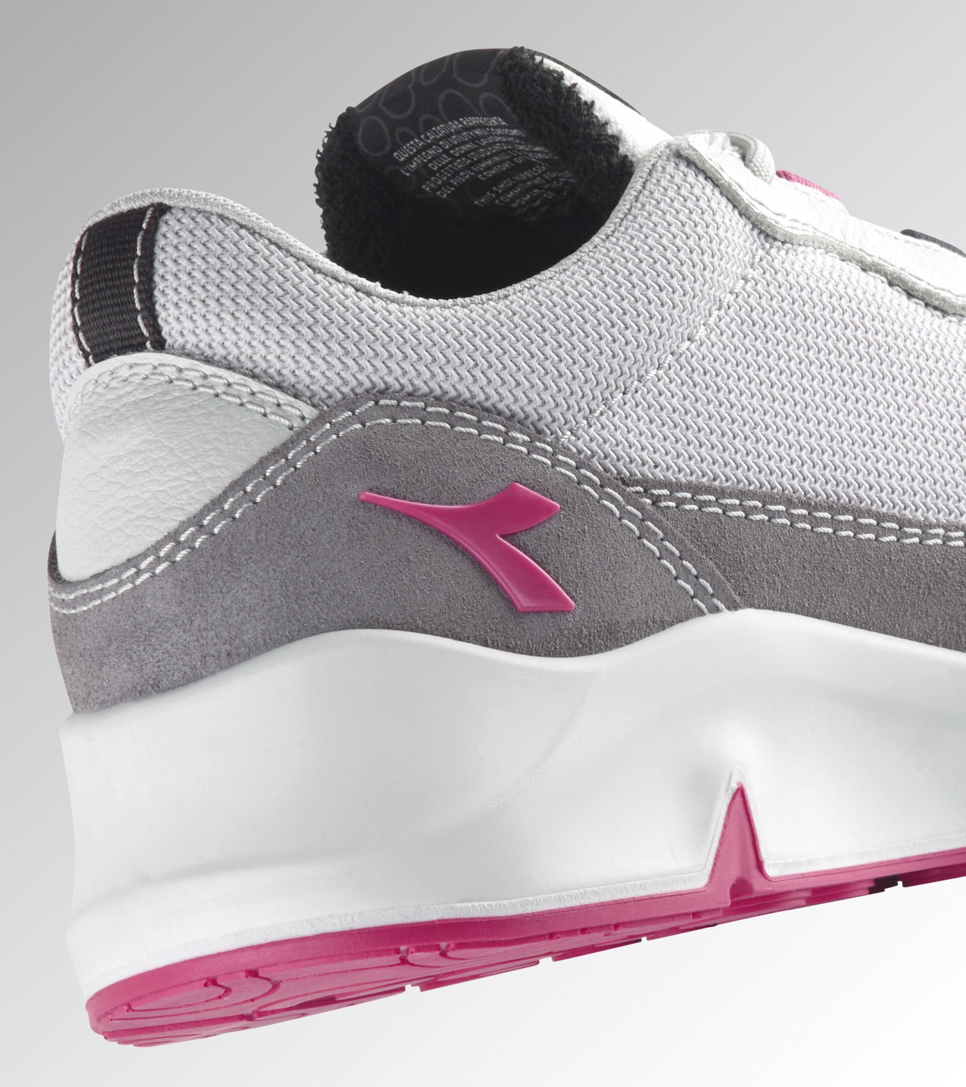 Calzado de seguridad bajo - Mujer ATHENA TEXT LOW S1PL FO SR ESD GRIS VIOLETA/ROJO FRAMBEUSA - Utility