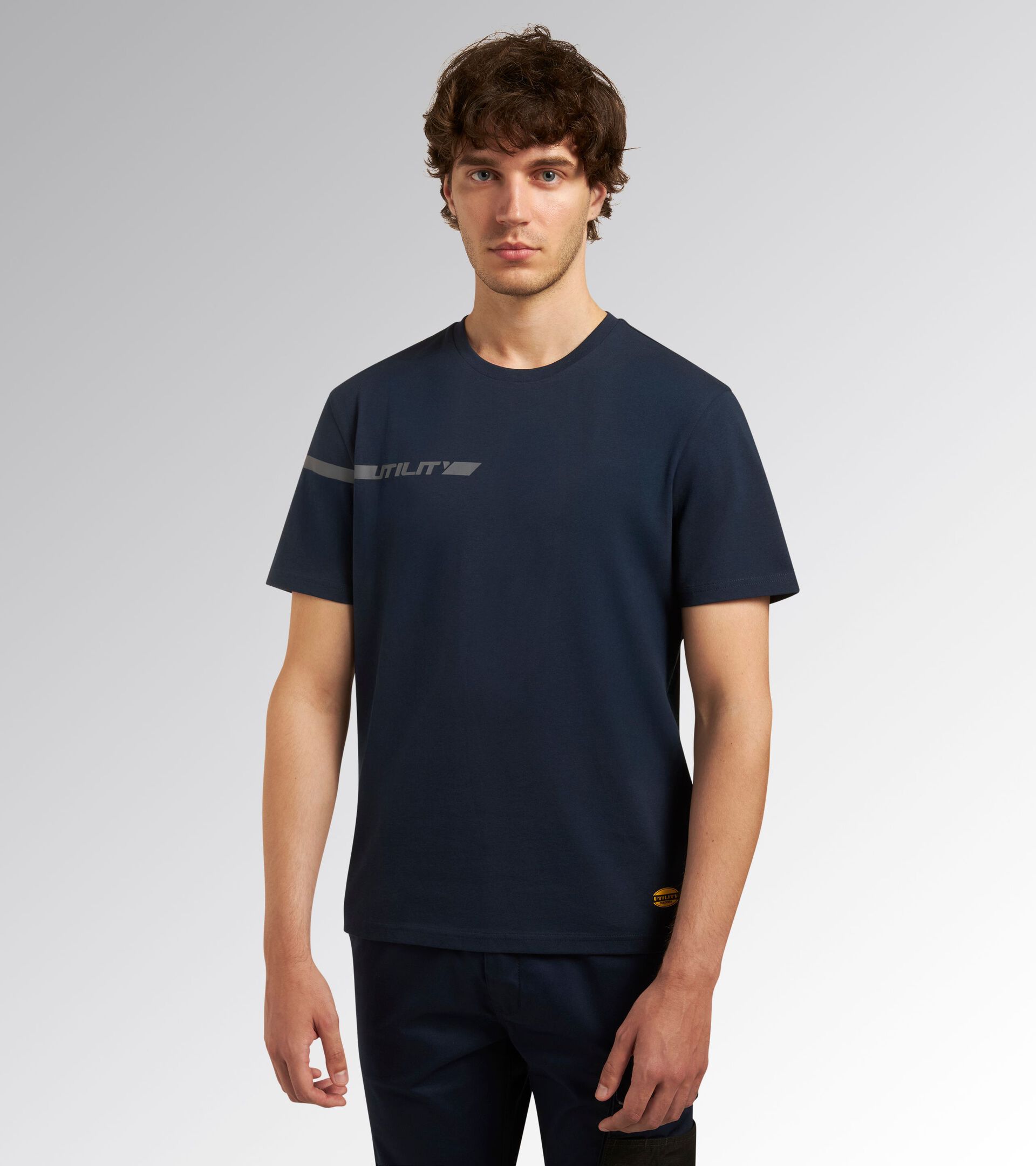 Short-sleeved work T-shirt T-SHIRT GRAPHIC CLASSIC NAVY - Utility