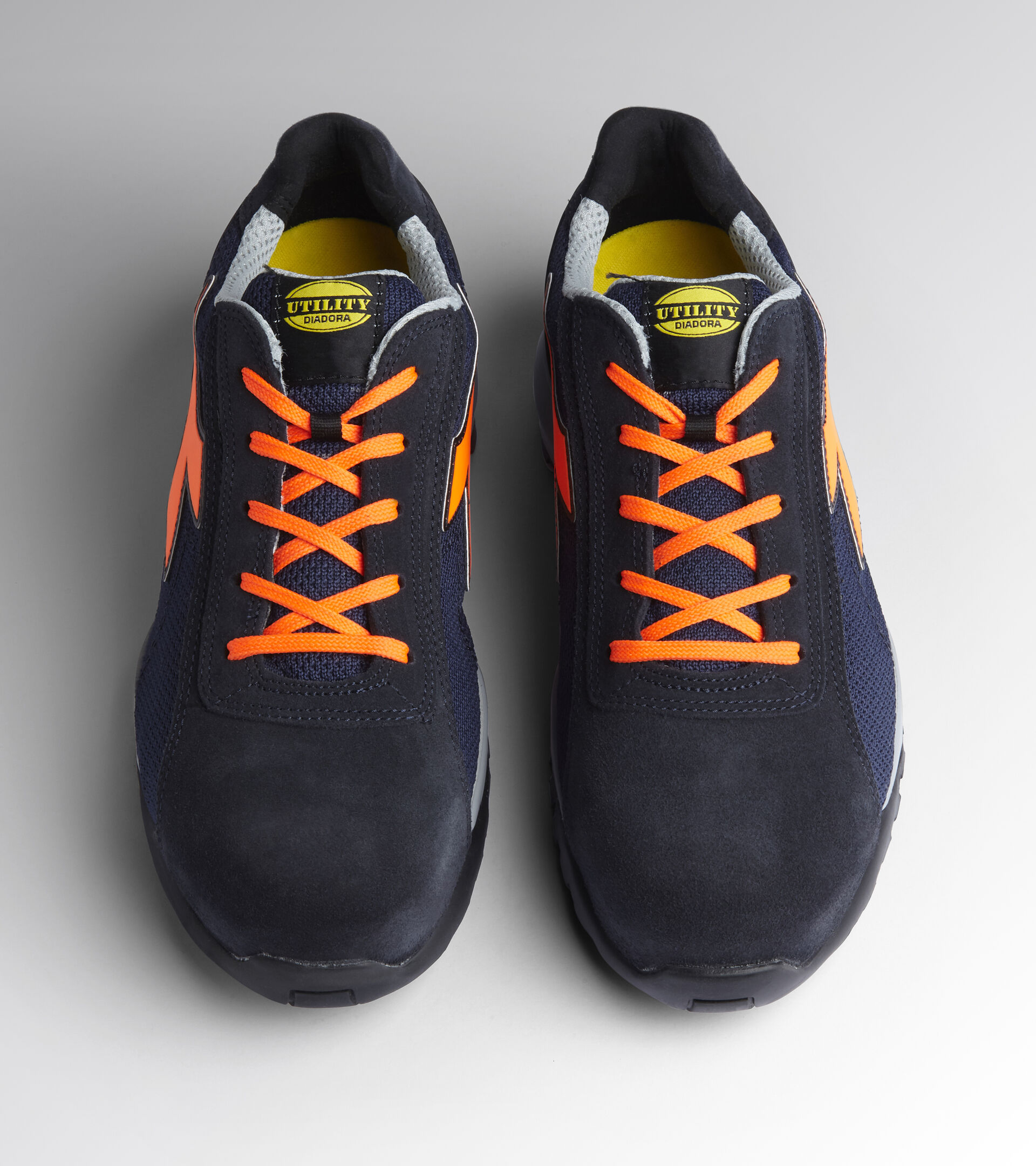 GLOVE MDS TEXT LOW S1P HRO SRC, DARK NAVY/ORANGE FLUO, hi-res