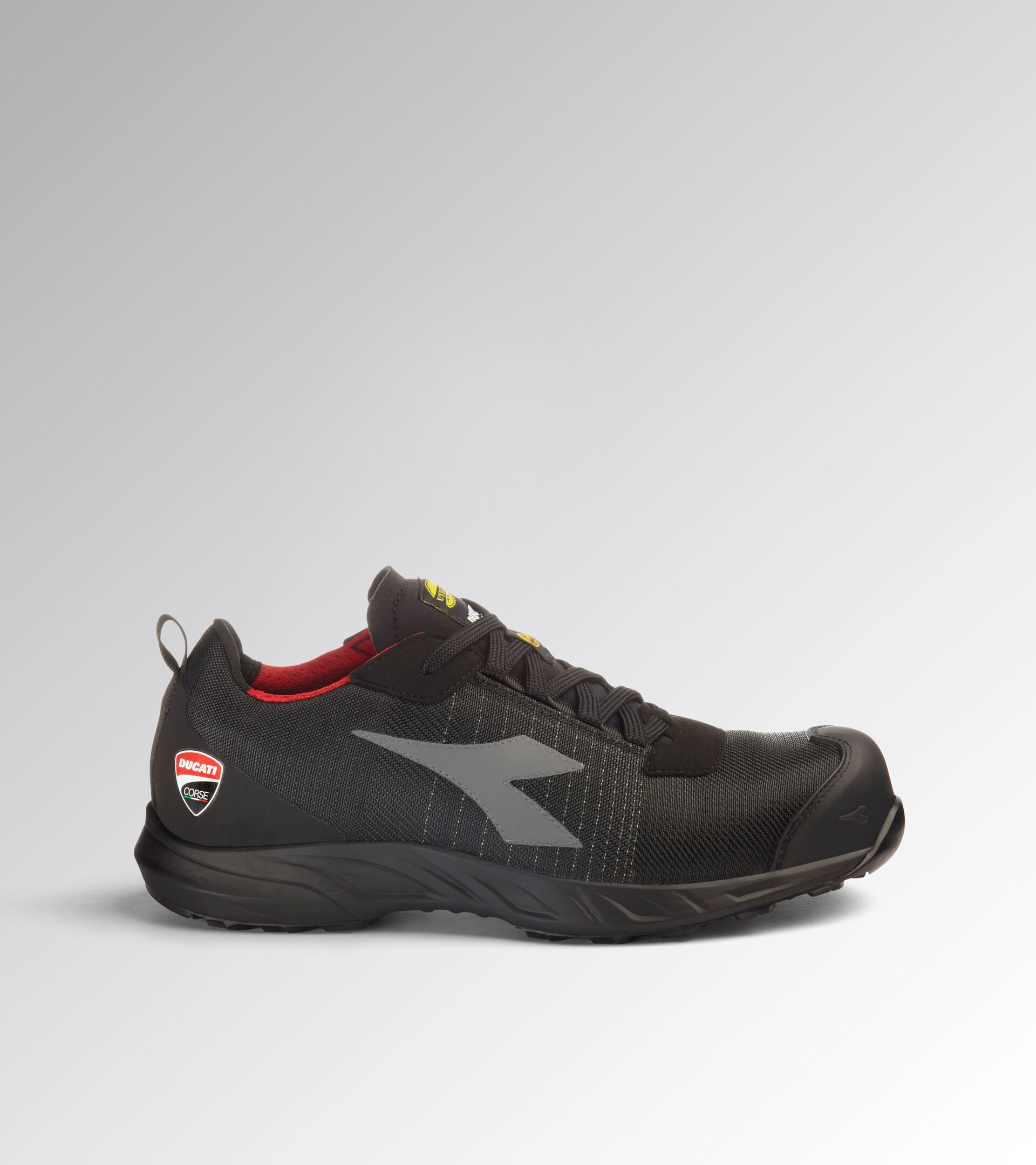 Low safety shoe - Diadora Utility x Ducati Corse FLY MOTOR MATRYX LOW S3L FO SR HRO SC ESD BLACK/BLACK - Utility