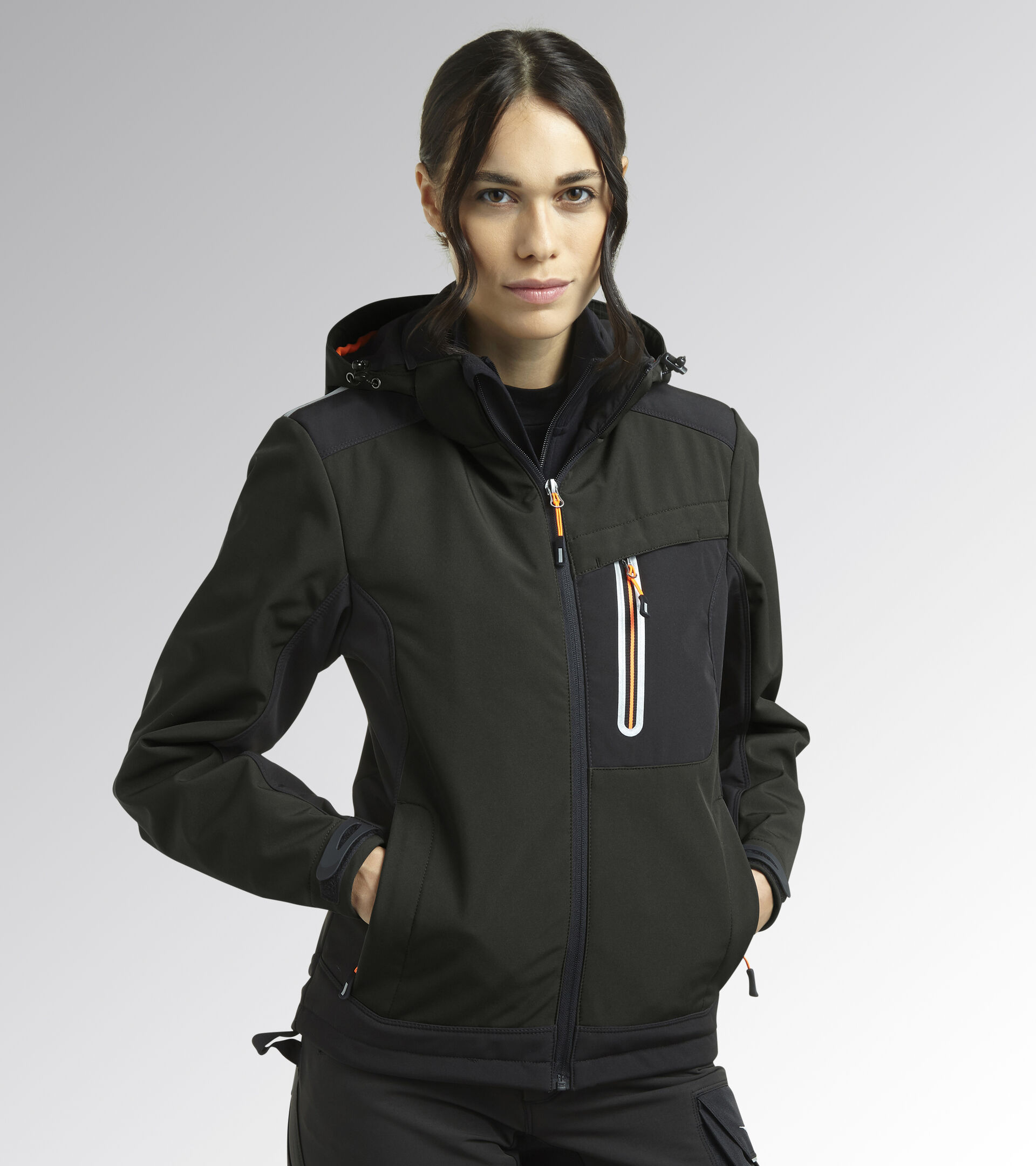 Chaqueta de trabajo SOFTSHELL CARBON TECH GRIS ASFALTO - Utility