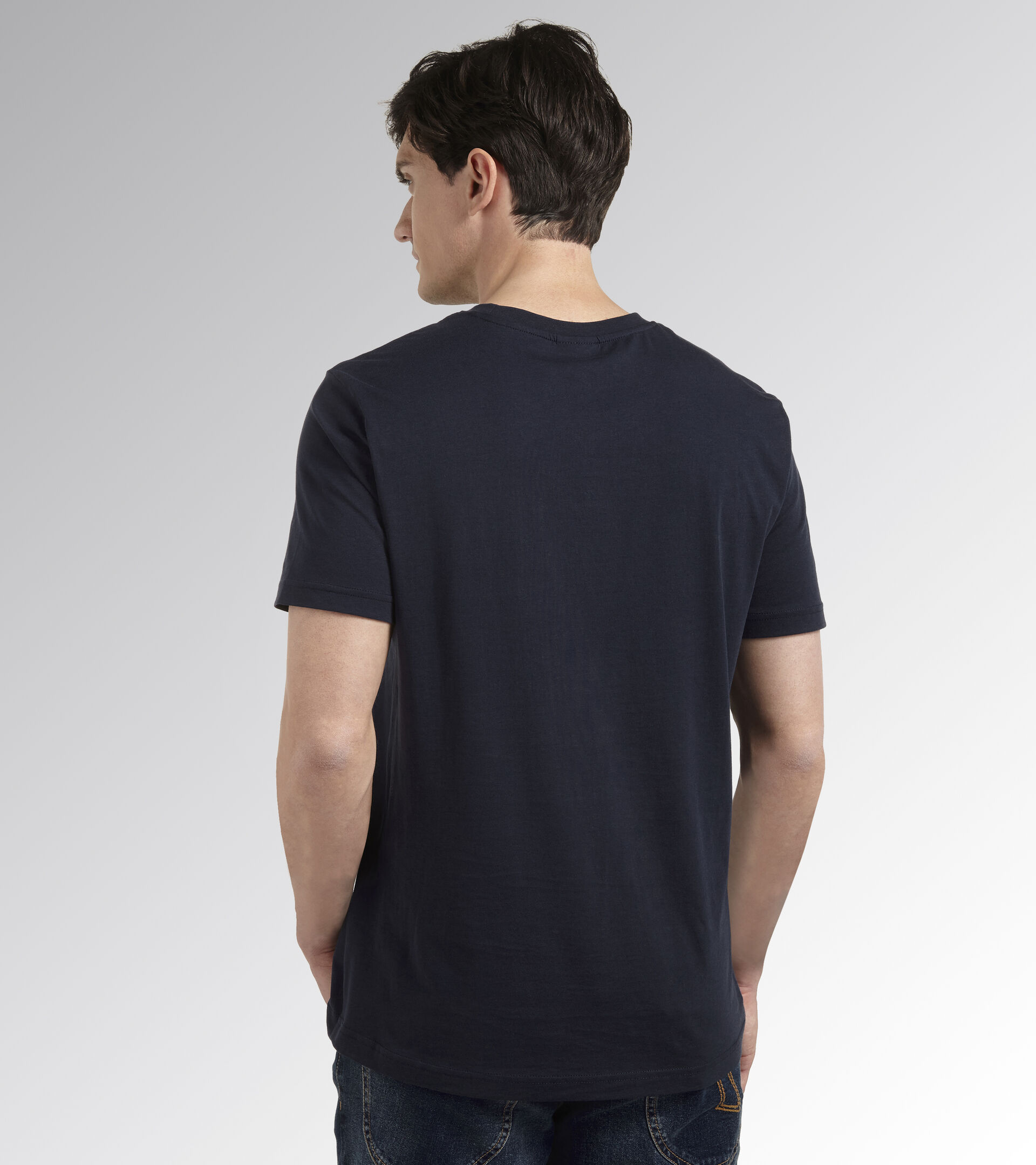 T-SHIRT GRAPHIC ORGANIC, BLUE/DEEP SPACE, hi-res