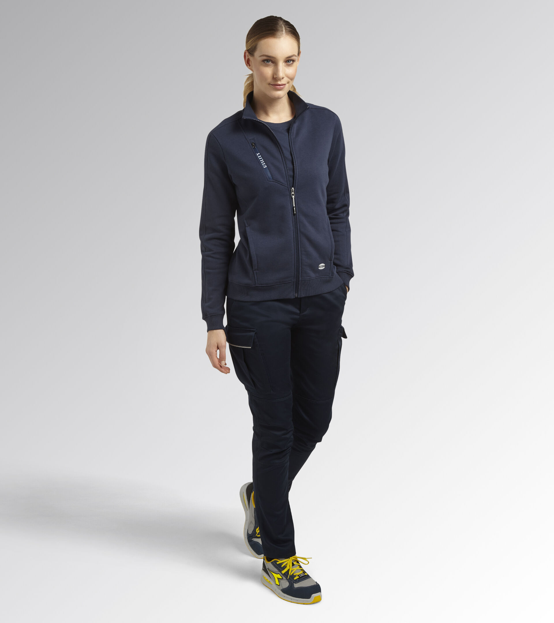 Work track jacket - Women SWEATSHIRT FZ ATHENA CLASSIC NAVY - Utility