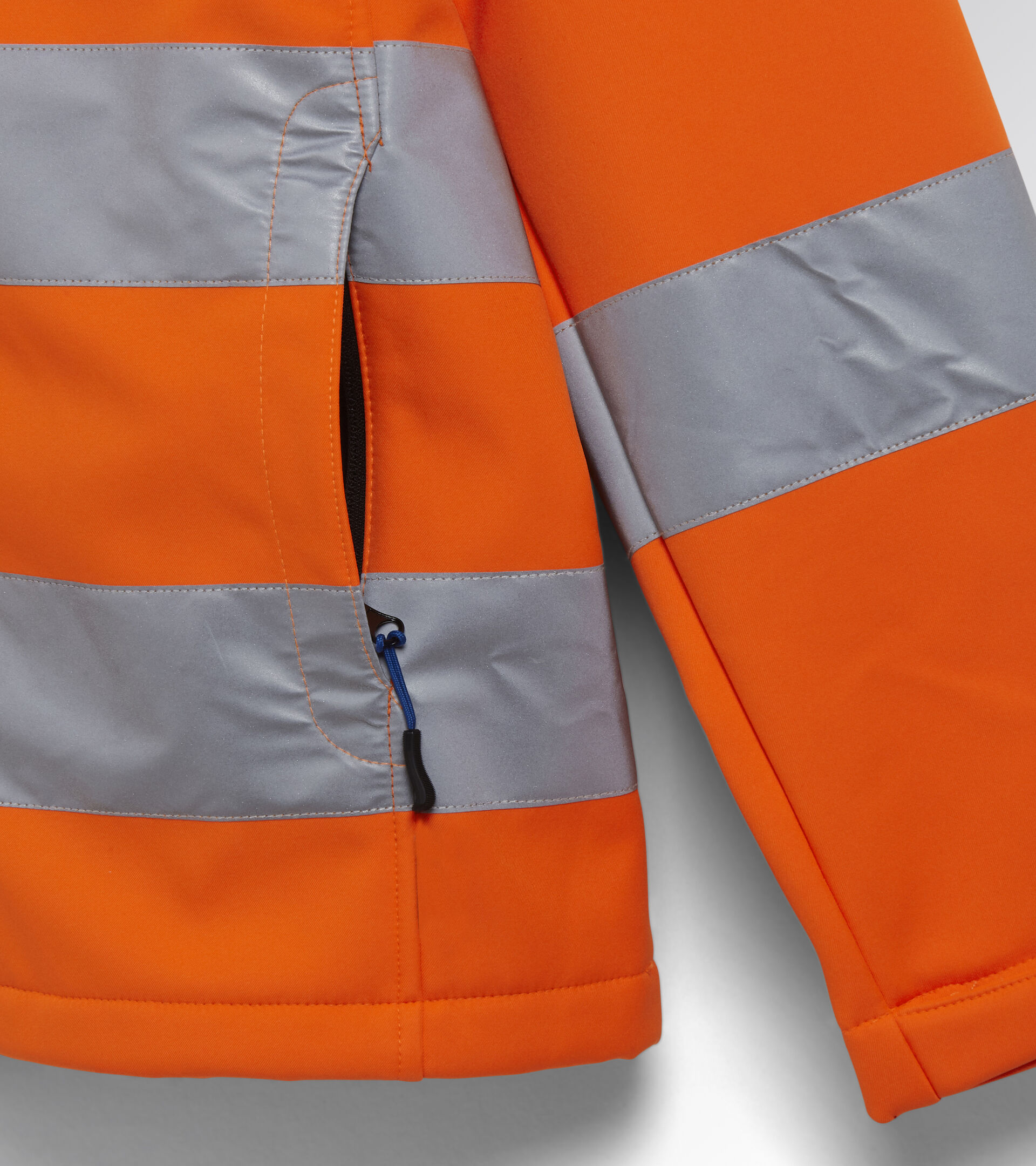 Work jacket SOFTSHELL HV 20471:2013 3 FLUORESCENT ORANGE ISO20471 - Utility