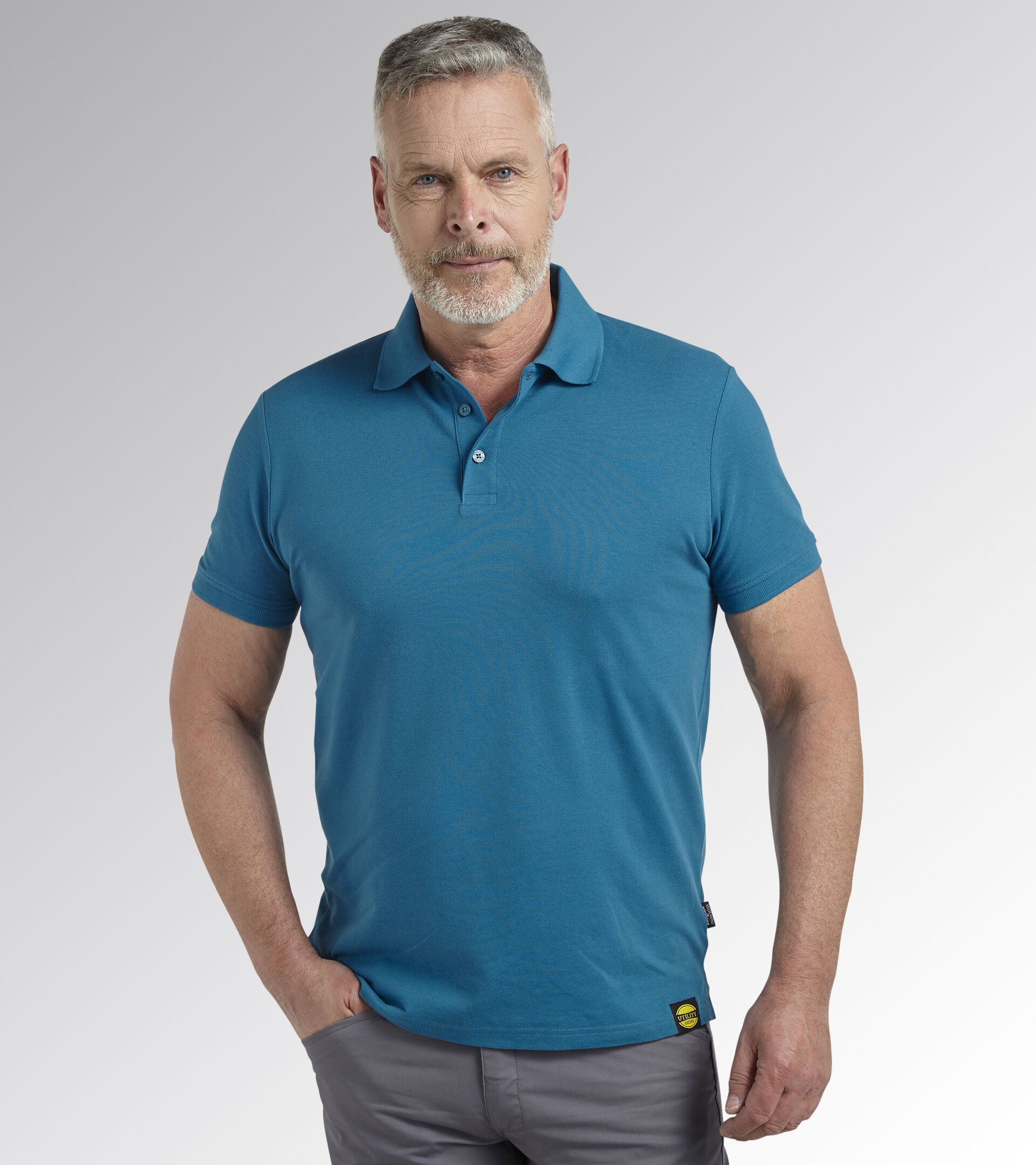 Arbeits-Polohemd, Kurzarm POLO MC ATLAR ORGANIC HIMMELS BLAU - Utility