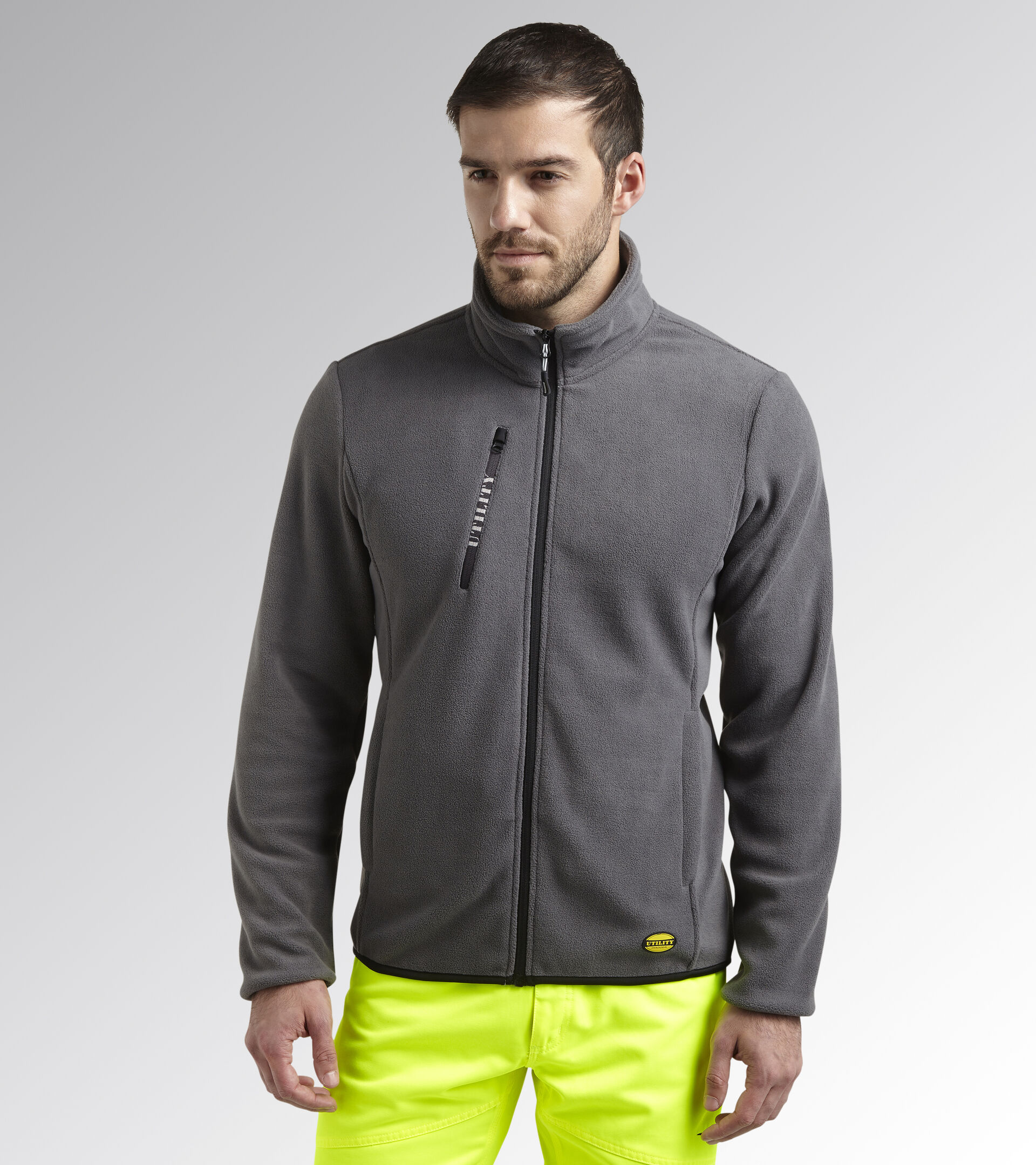 Polaire de travail SWEAT PILE FZ GRIS ACIER - Utility