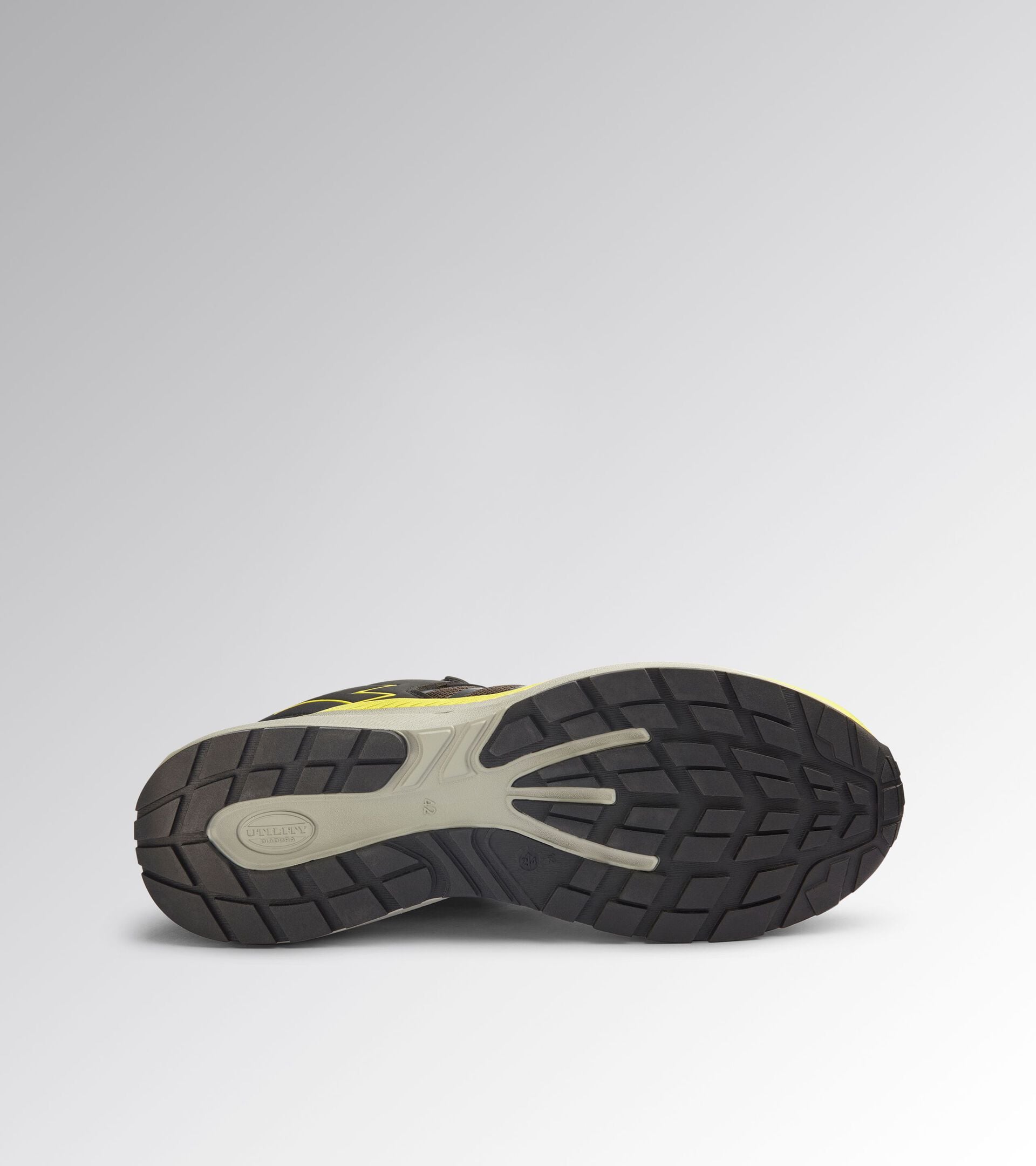 Water-repellent low-top safety shoes FREEDOM LOW O6 BROWN GRAY/YELLOW UTILITY - Utility