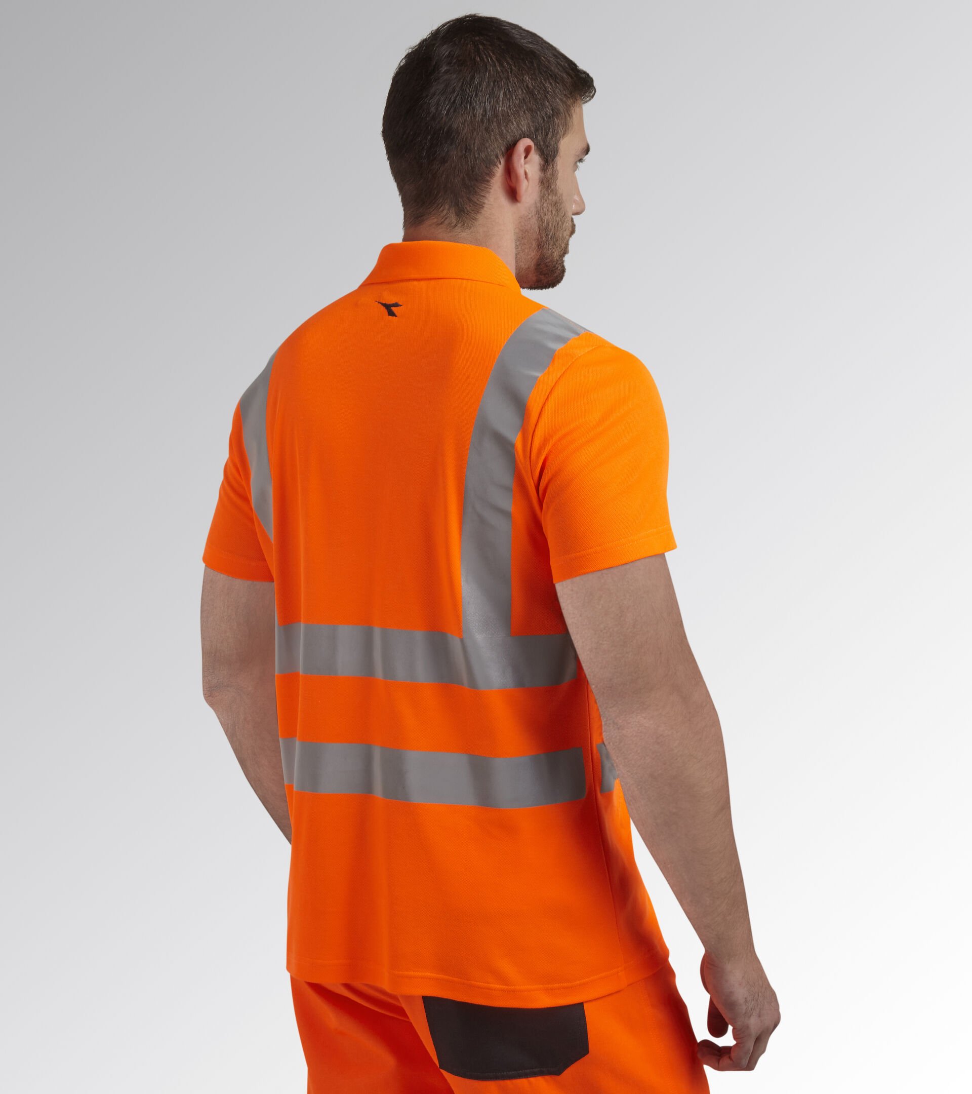 Polo manche courte de travail POLO MC HV ISO 20471 ORANGE FLUORESCENT ISO20471 - Utility