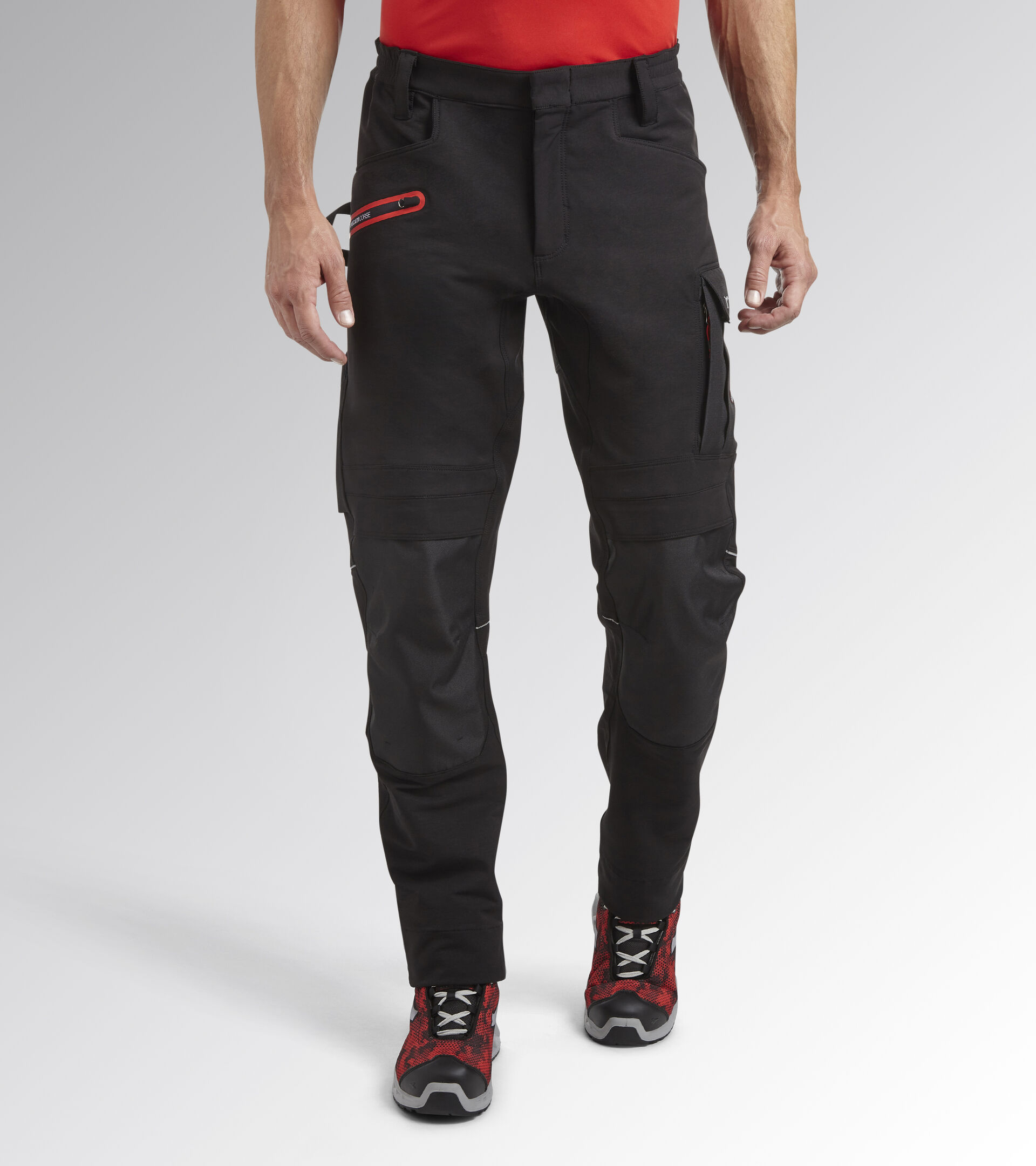Work trousers - Diadora Utility x Ducati Corse PANT PERFORMANCE DUCATI BLACK - Utility