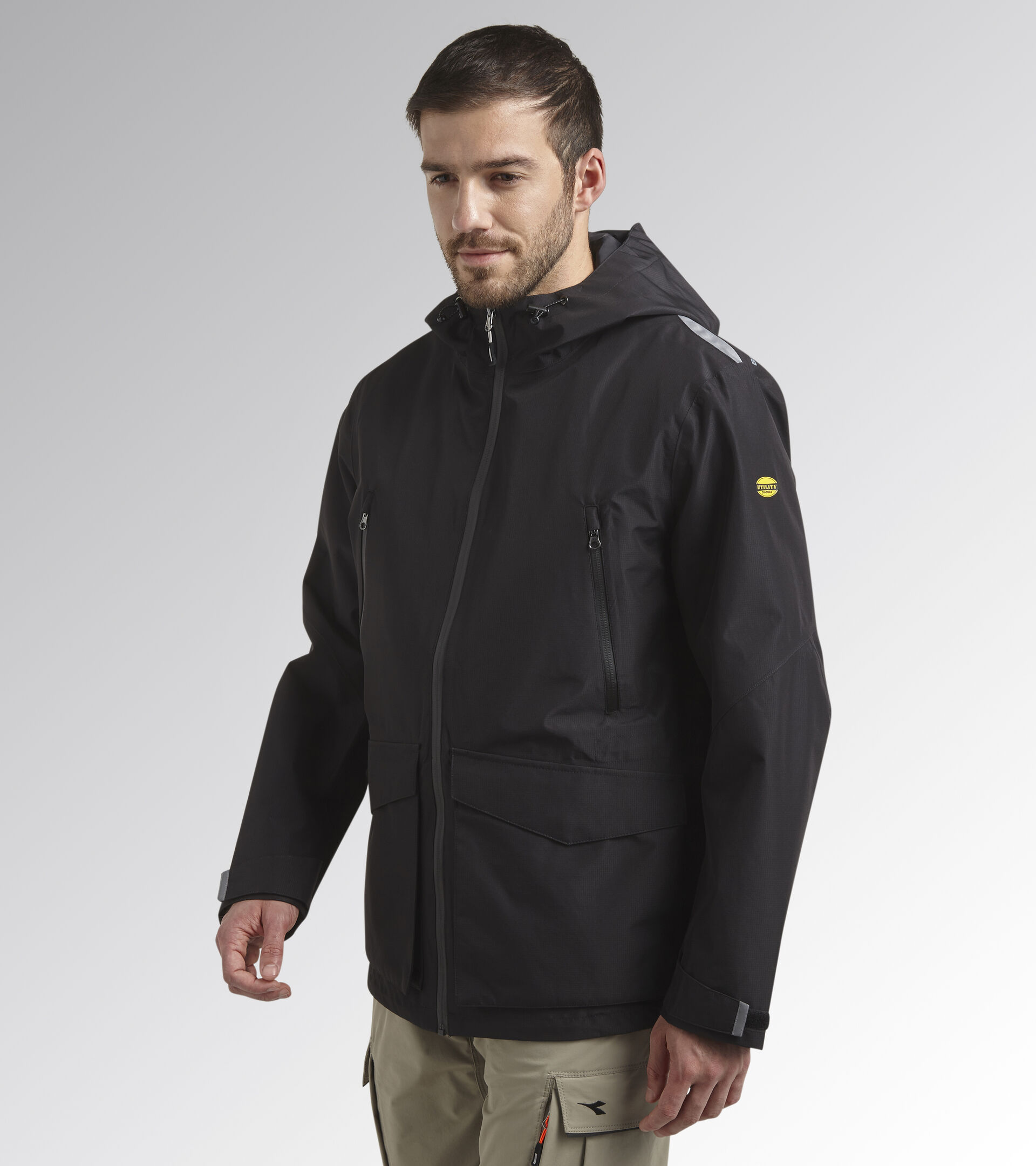 RAIN JKT TECH EN 343, BLACK, hi-res