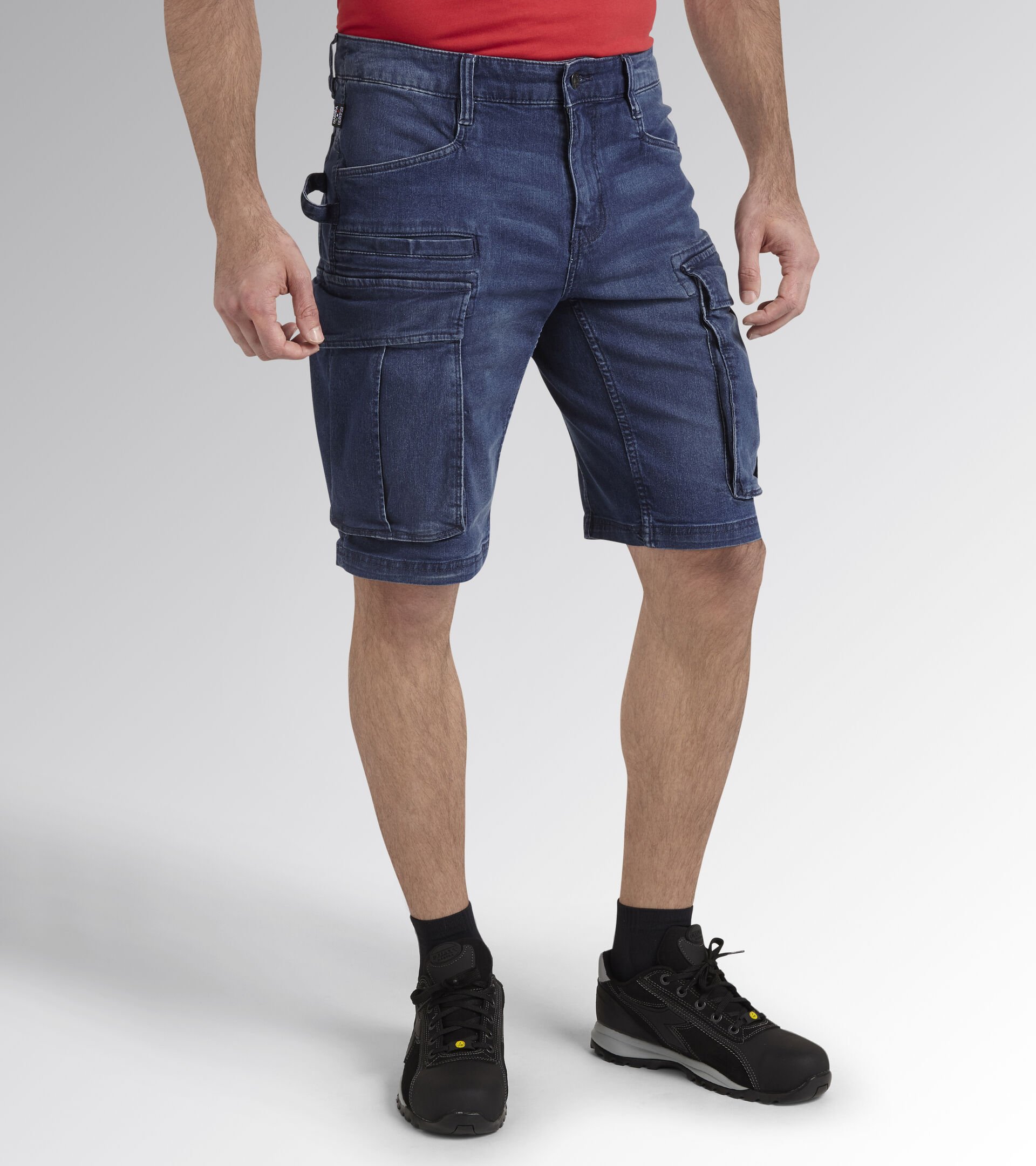 Arbeits-Bermuda-Shorts BERMUDA STONE CARGO LIGHT MAJOLIKA BLAU/ECHT KRICKENTE - Utility