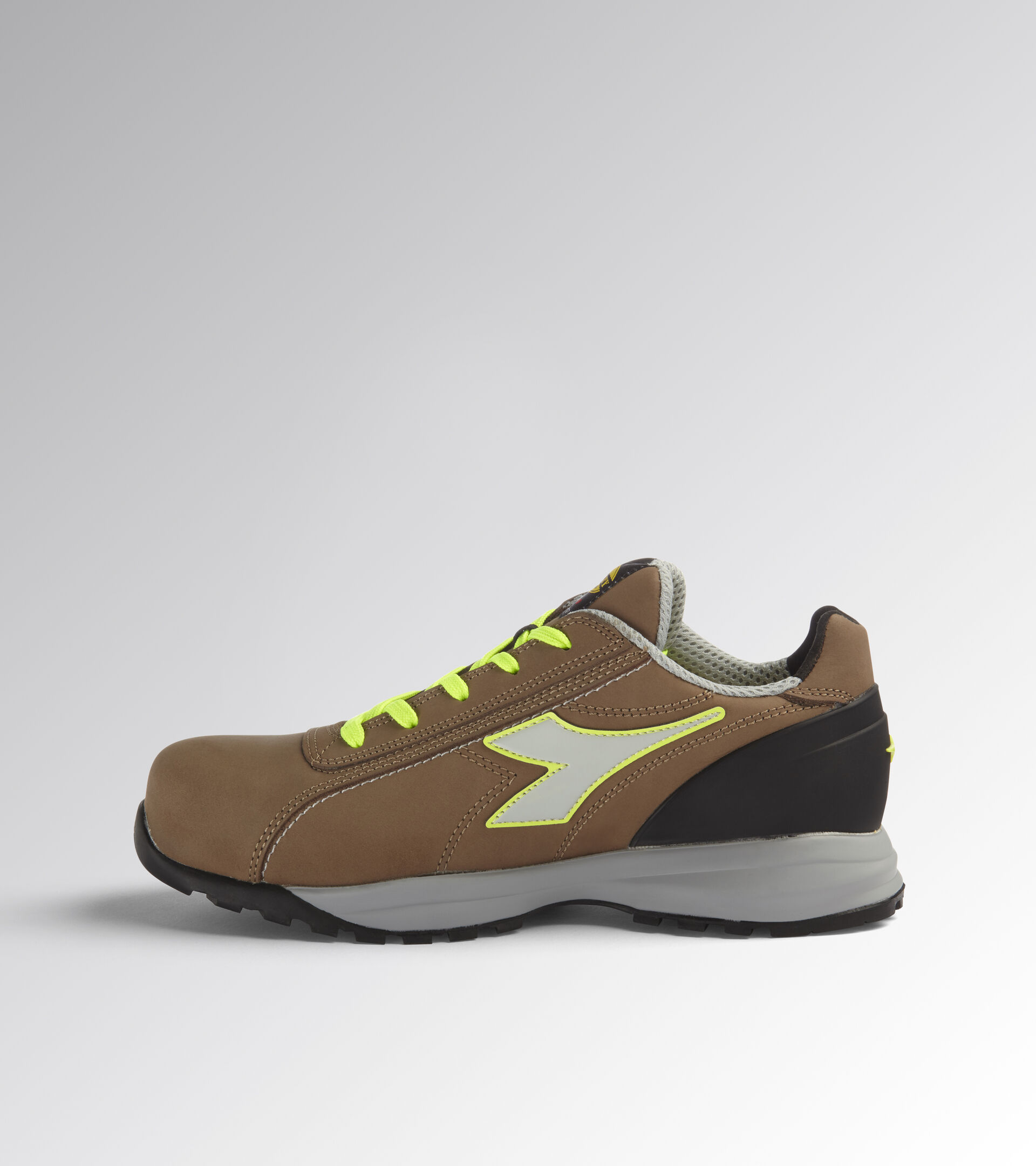 GLOVE MDS LOW S3 HRO SRC, BROWN TOBACCO/YELLOW FLUO, hi-res