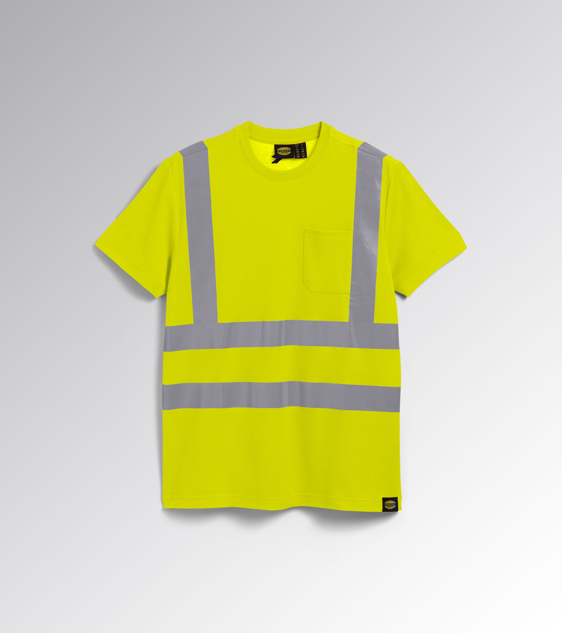 T-SHIRT HV ISO 20471, FLUORESCENT YELLOW ISO20471, hi-res