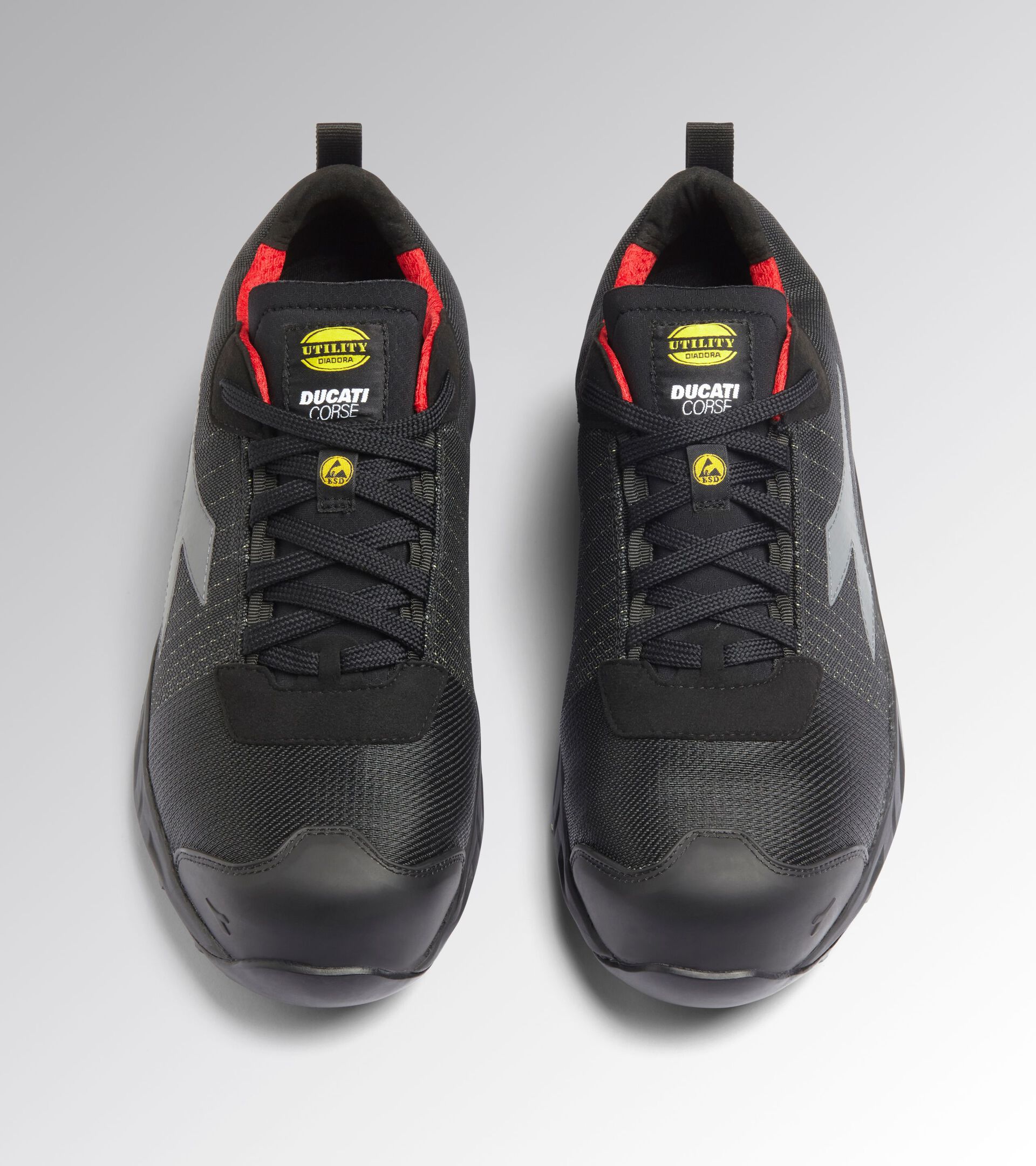 Low safety shoe - Diadora Utility x Ducati Corse FLY MOTOR MATRYX LOW S3L FO SR HRO SC ESD BLACK/BLACK - Utility