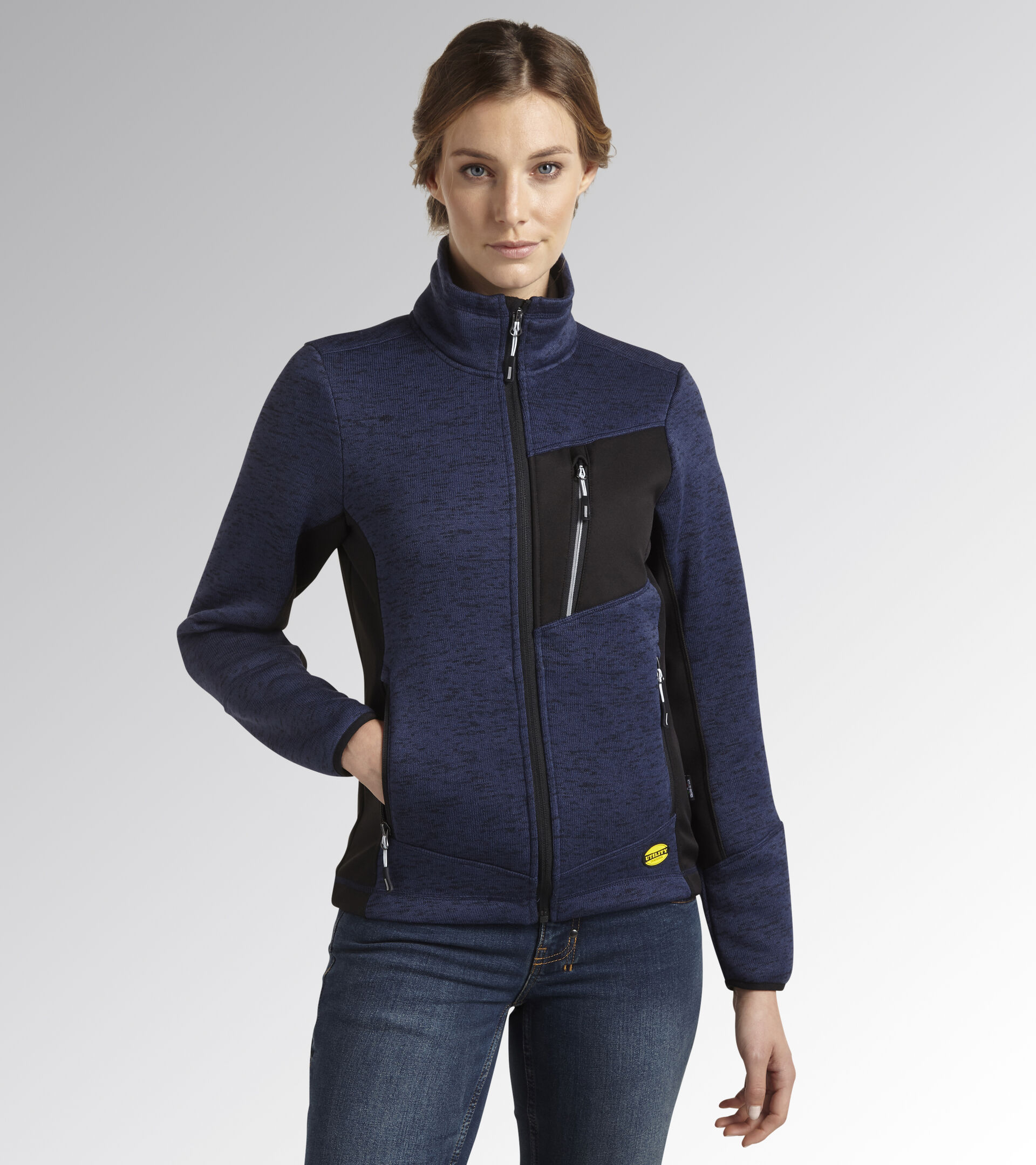 Felpa da lavoro KNITTED JACKET CHICAGO BLU INSEGNA - Utility