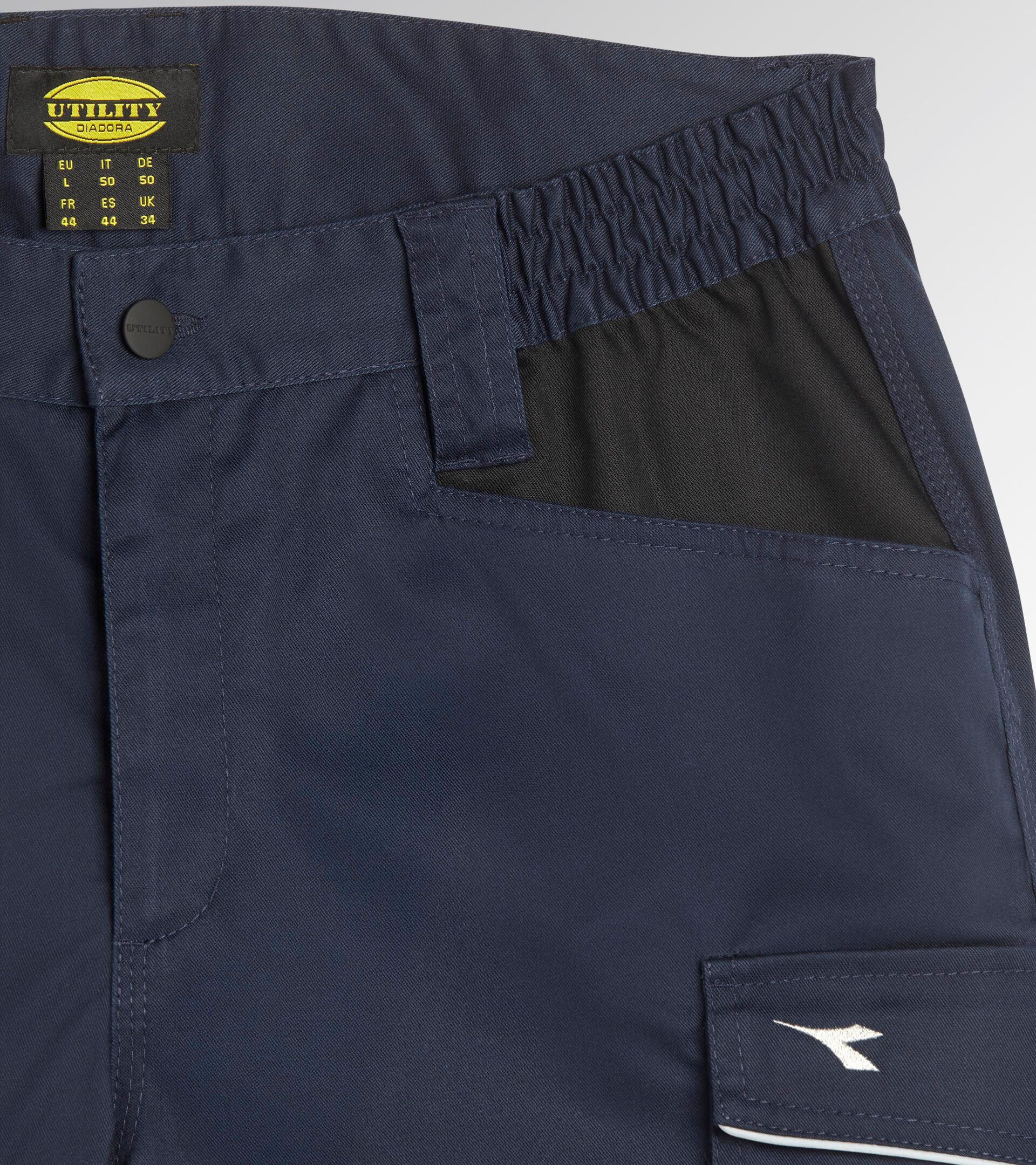 Bermudas de poli&eacute;ster y algod&oacute;n el&aacute;stico BERMUDA POLY 2.0 AZUL CHAQUETON - Utility