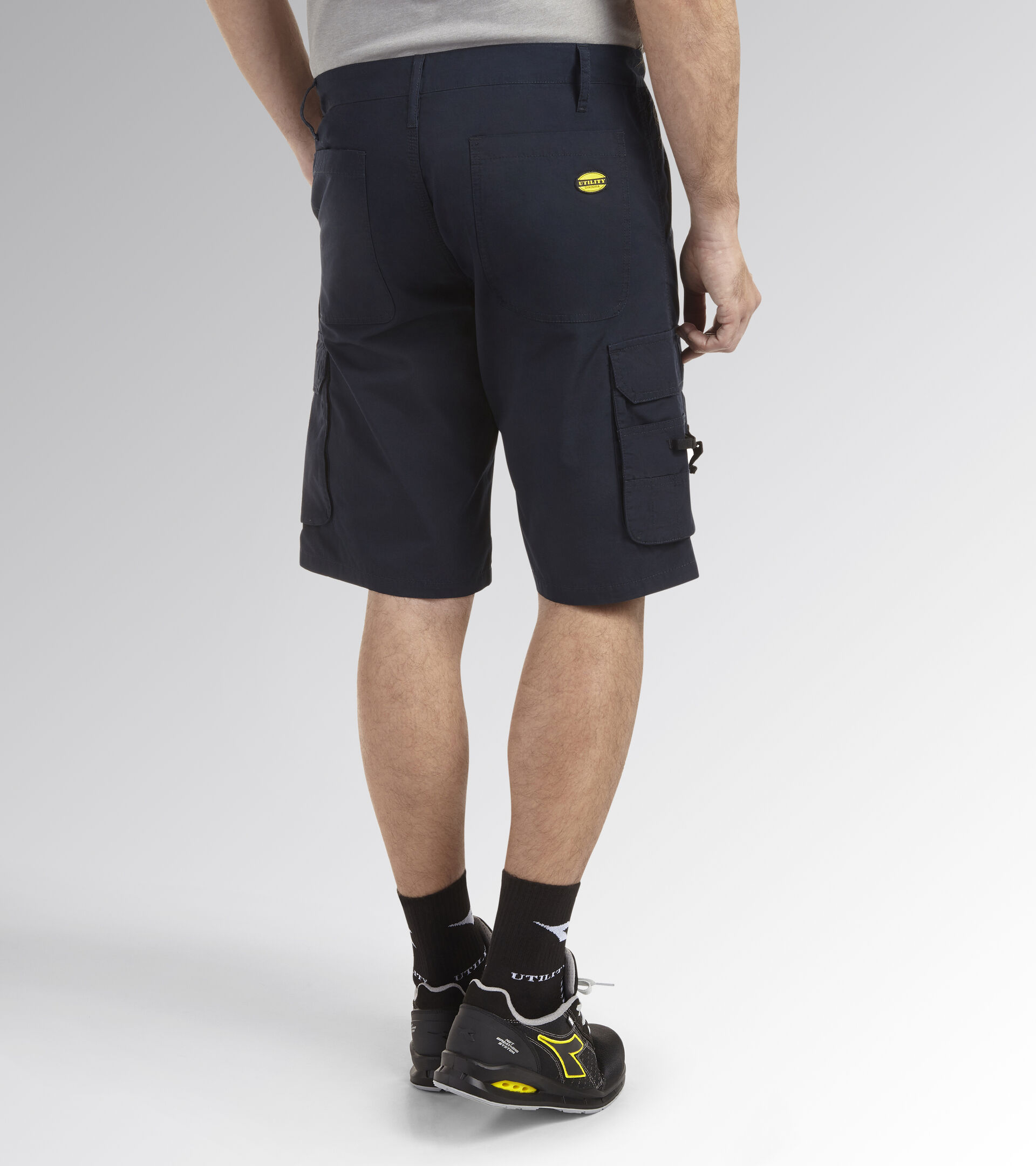 Arbeits-Bermuda-Shorts BERMUDA WONDER VOELLIG FINSTERNIS BLAU - Utility